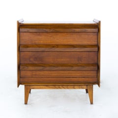 Lane First Edition Mid Century Walnut Record Cabinet