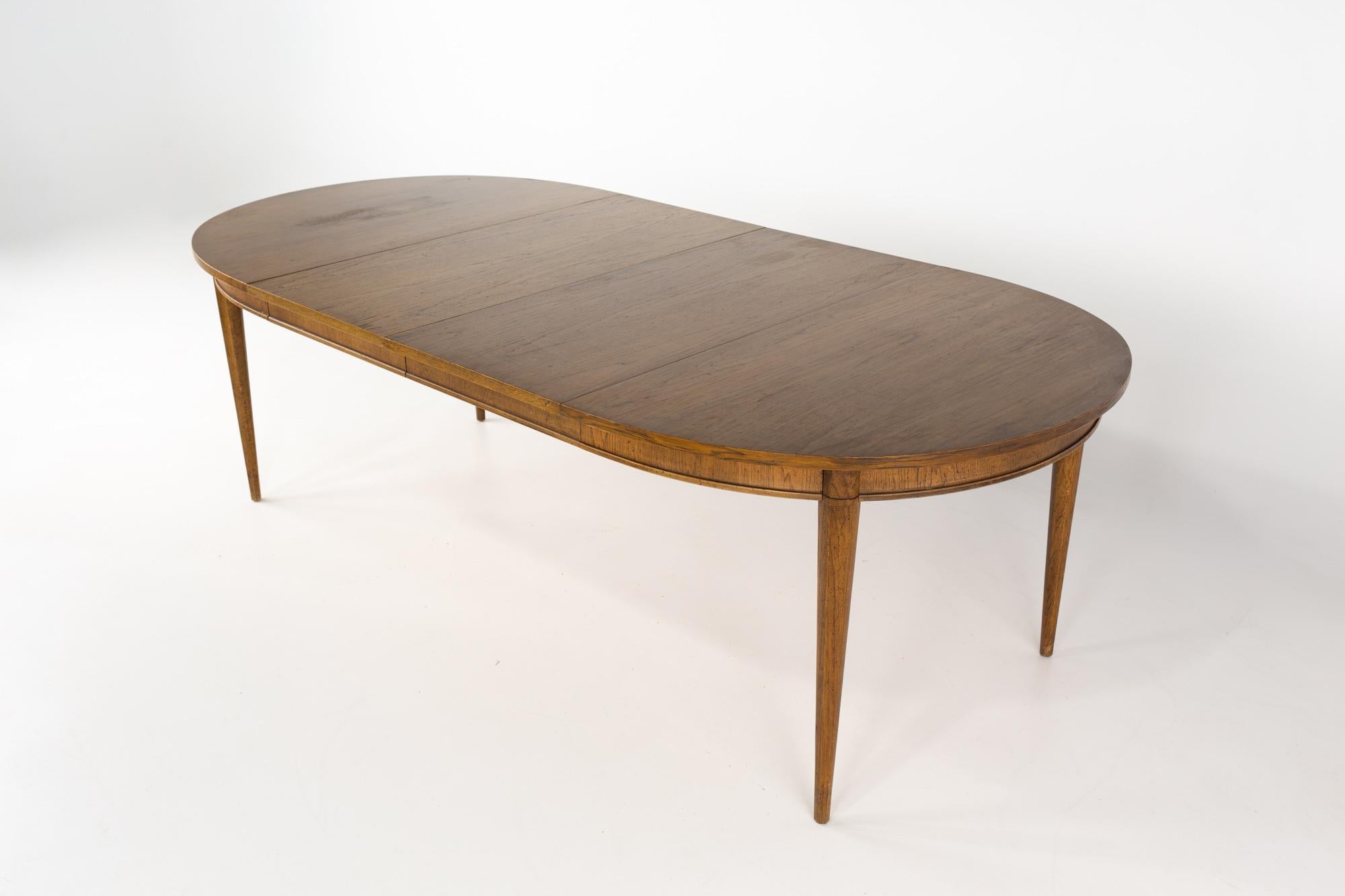 Lane First Edition Style Mid Century Walnut Dining Table with 2 Leaves 9