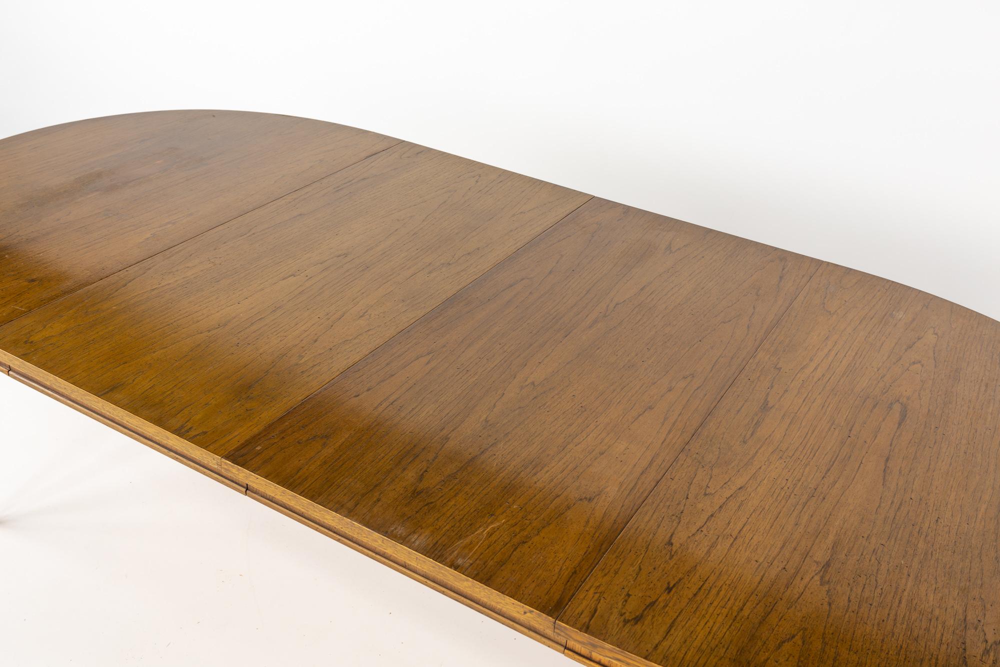 Lane First Edition Style Mid Century Walnut Dining Table with 2 Leaves 12
