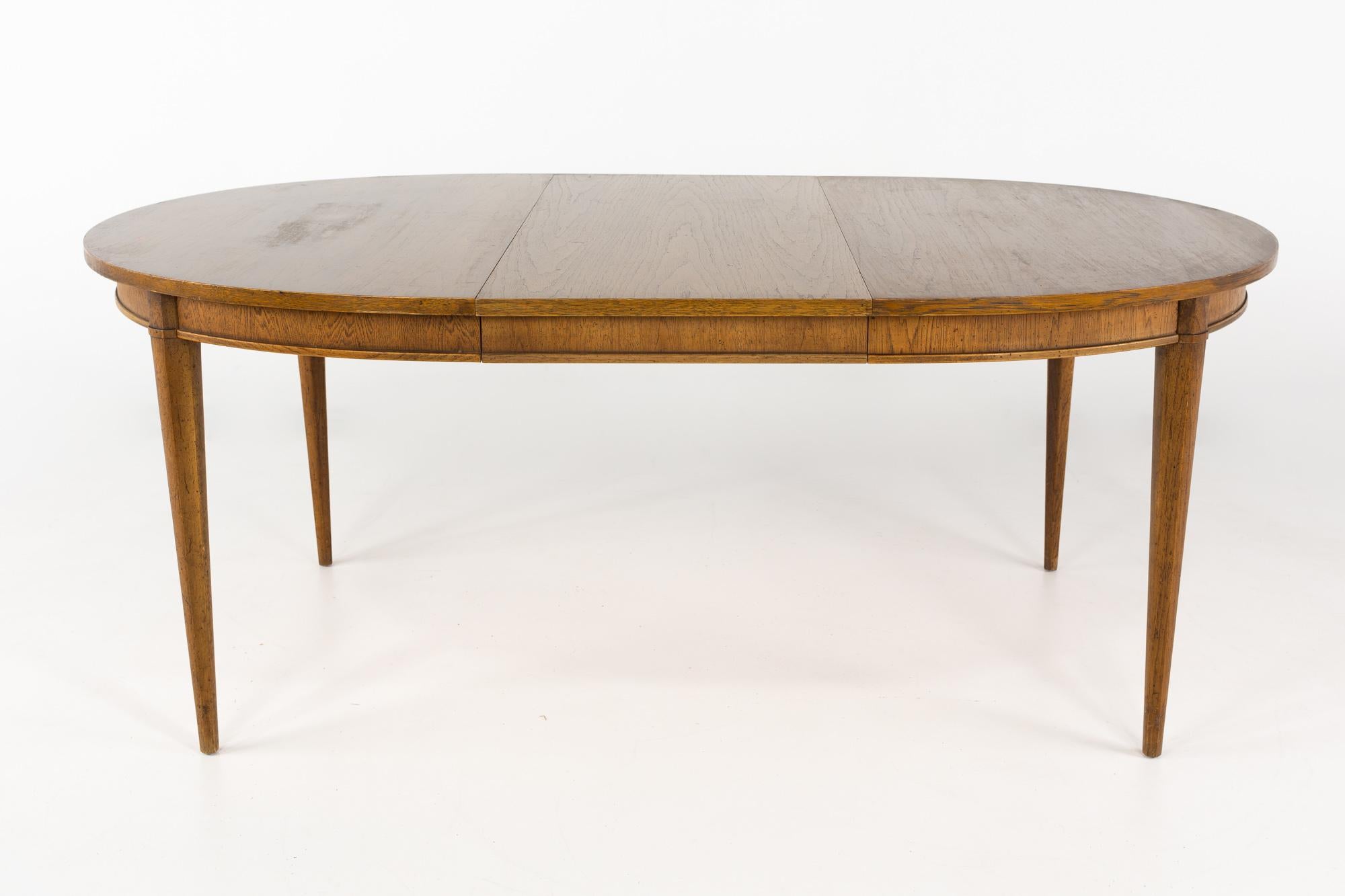 Lane First Edition Style Mid Century Walnut Dining Table with 2 Leaves 2