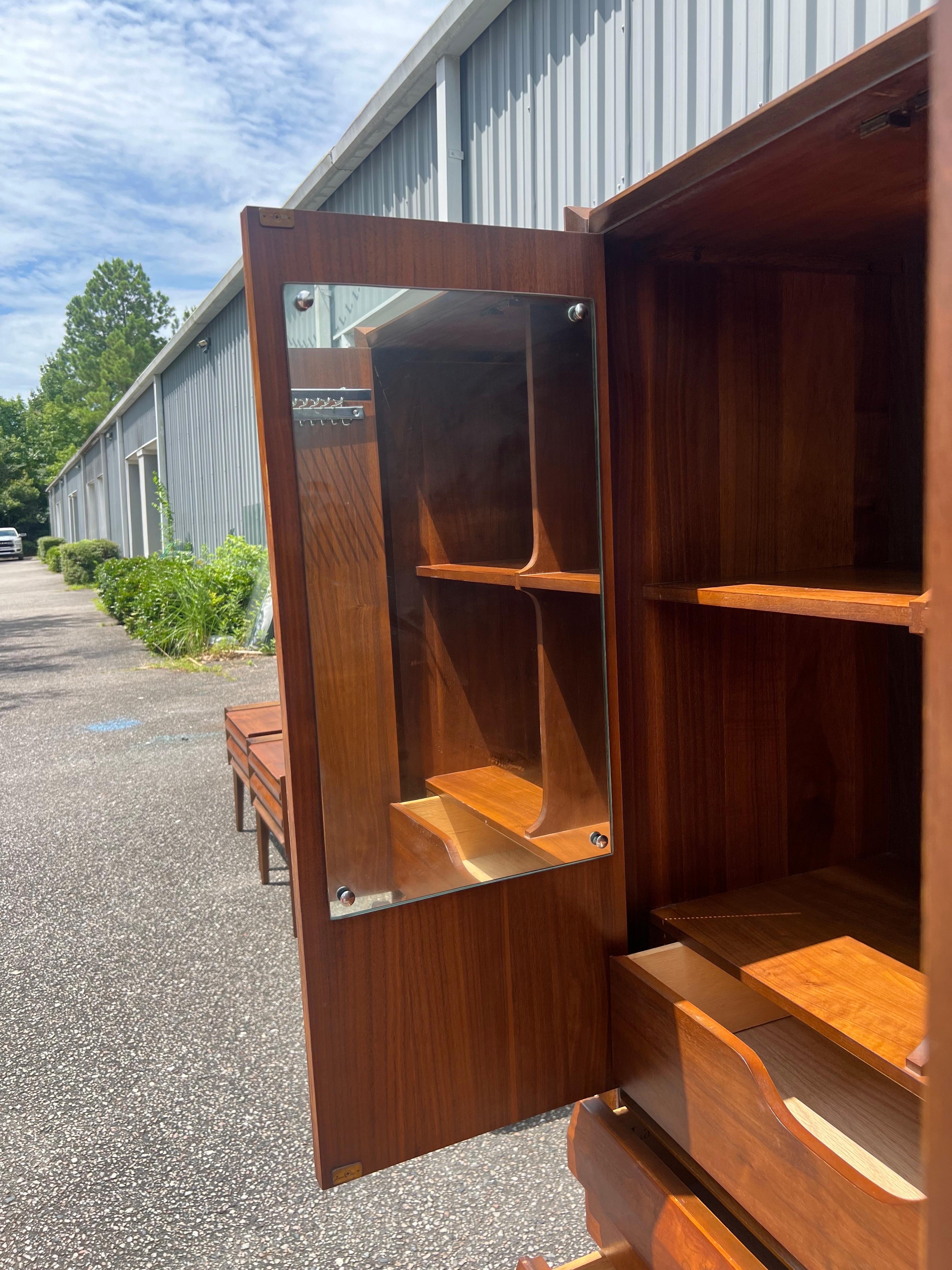 Lane First Edition Tall Mid Century Modern Gentlemen’s Armoire Dresser C. 1960s 3