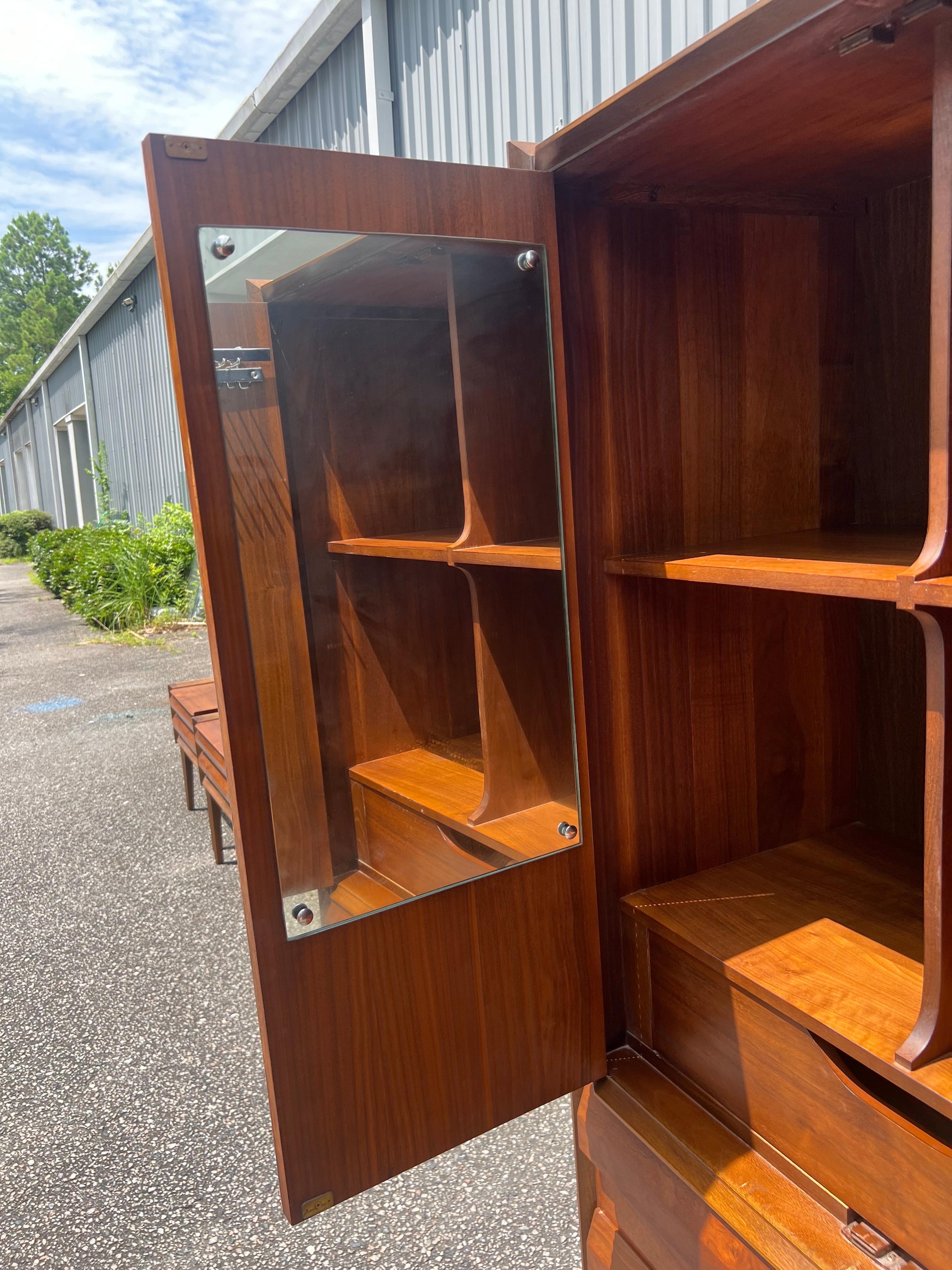 Lane First Edition Tall Mid Century Modern Gentlemen’s Armoire Dresser C. 1960s 4