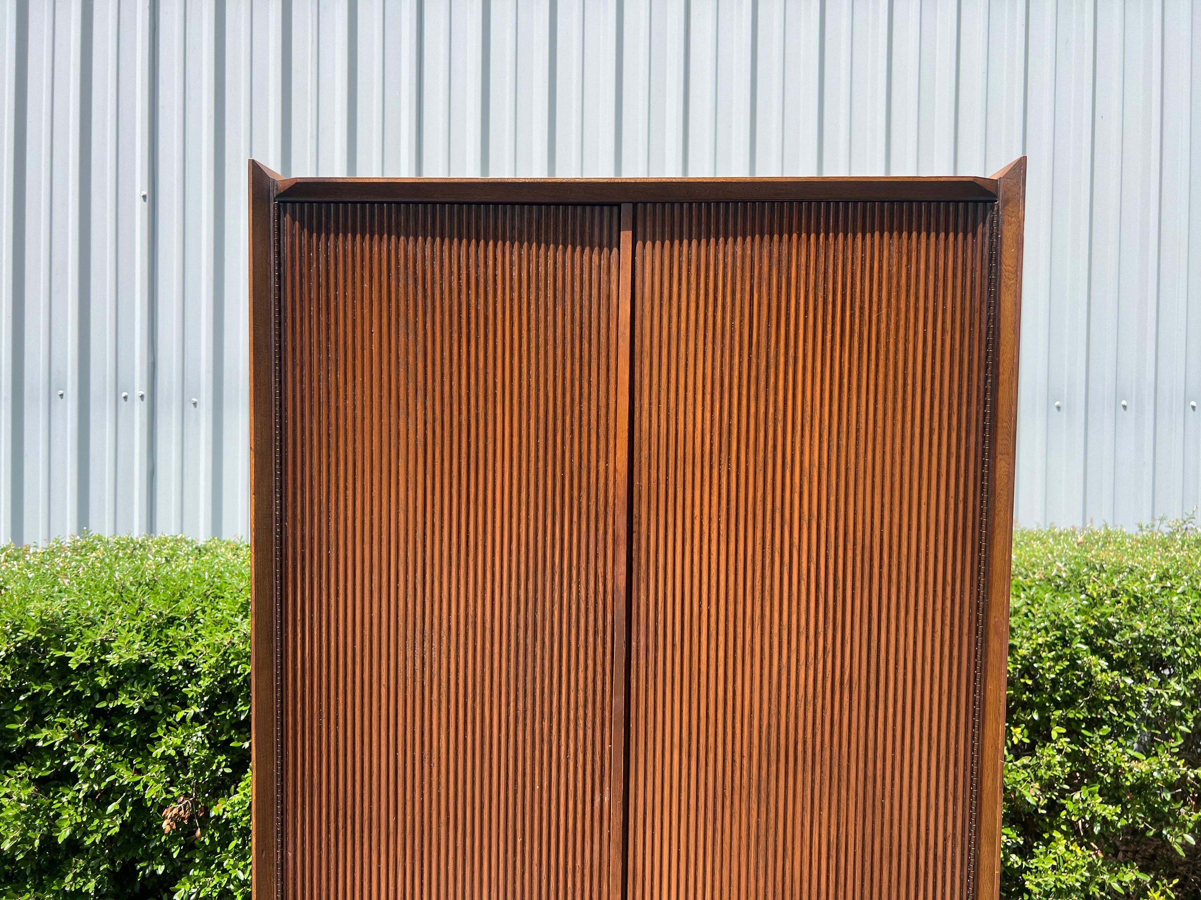Lane First Edition Tall Mid Century Modern Gentlemen’s Armoire Dresser C. 1960s 6