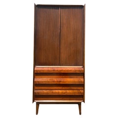 Lane First Edition Tall Mid Century Modern Gentlemen’s Armoire Dresser C. 1960s