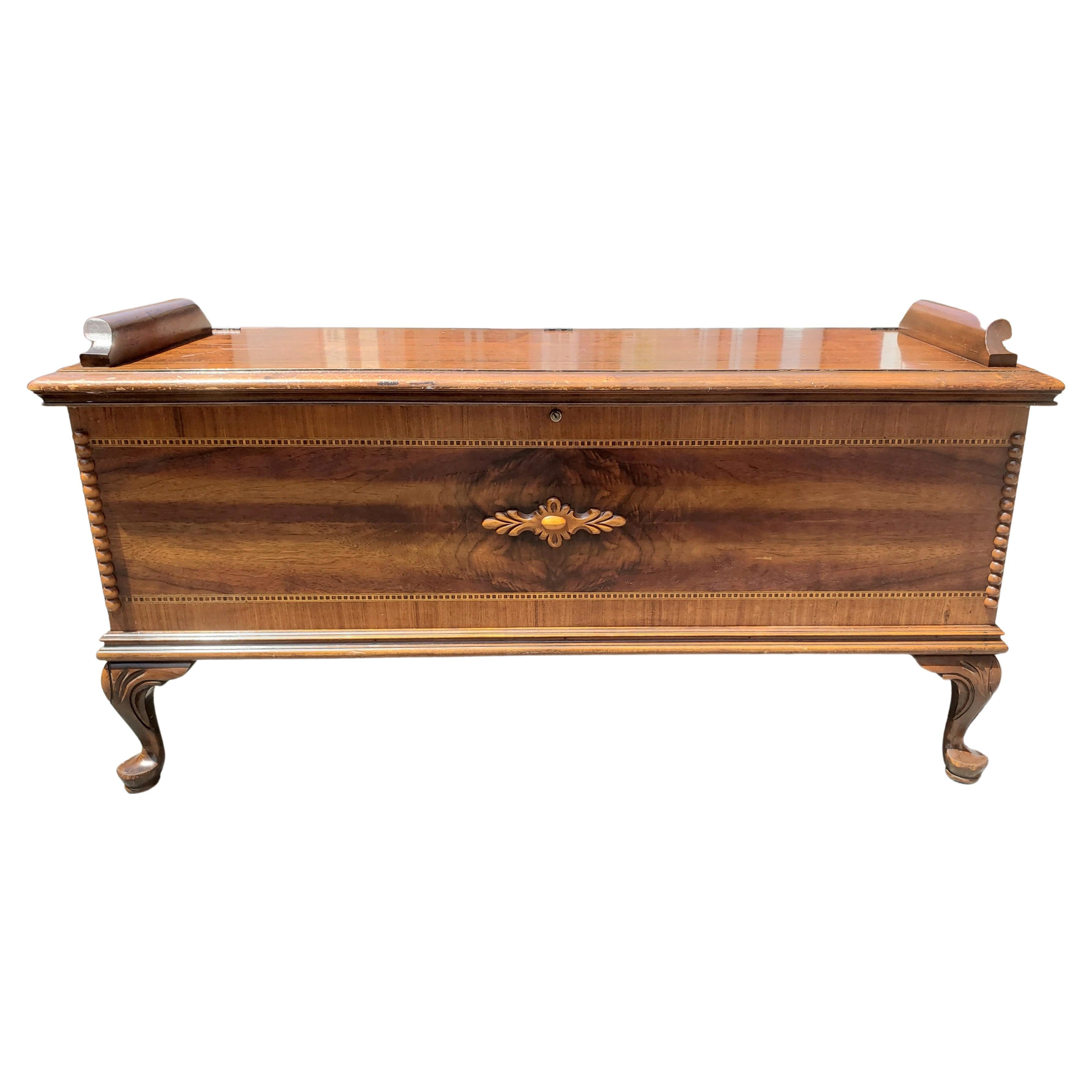 Lane Flame Mahogany with Inlays Blanket Chest with Cedar Lining