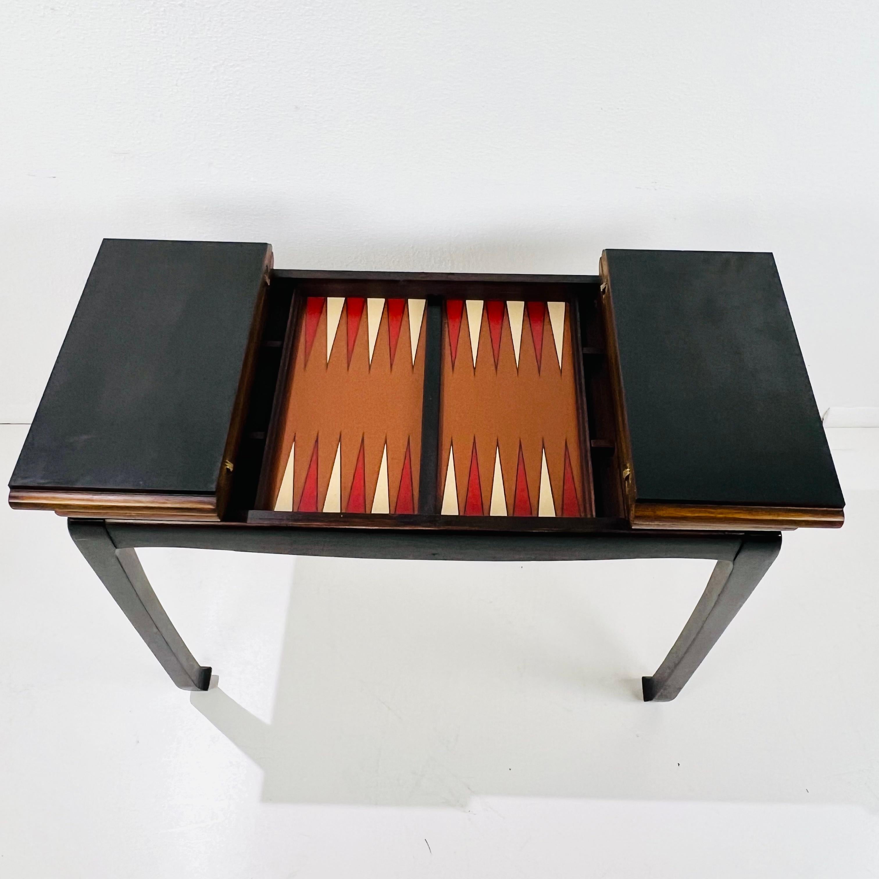Lane Flip Top Backgammon Table In Good Condition In Dallas, TX