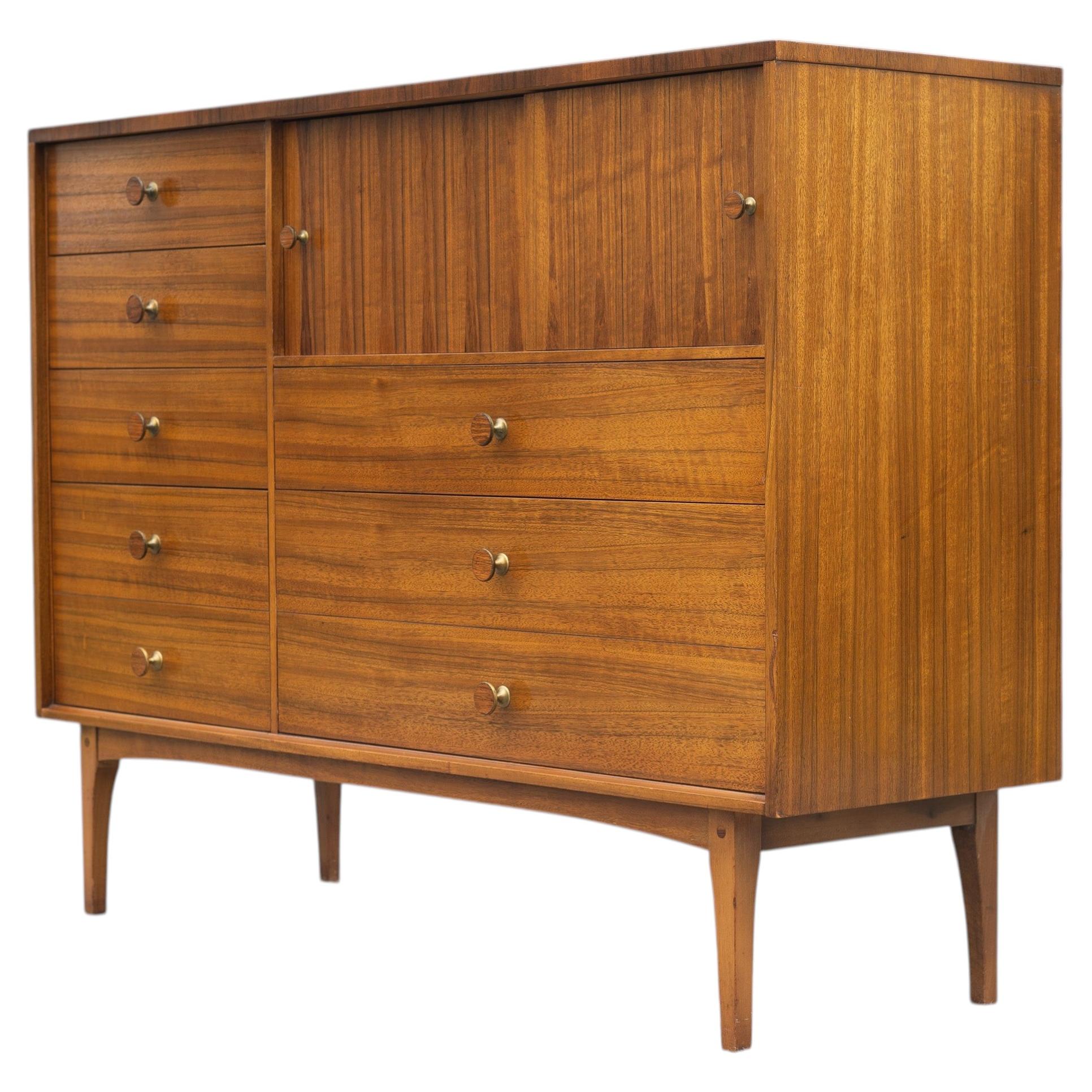 Lane Furniture 6-Drawer Tall Chest of Drawers in Rosewood & Paldao Walnut