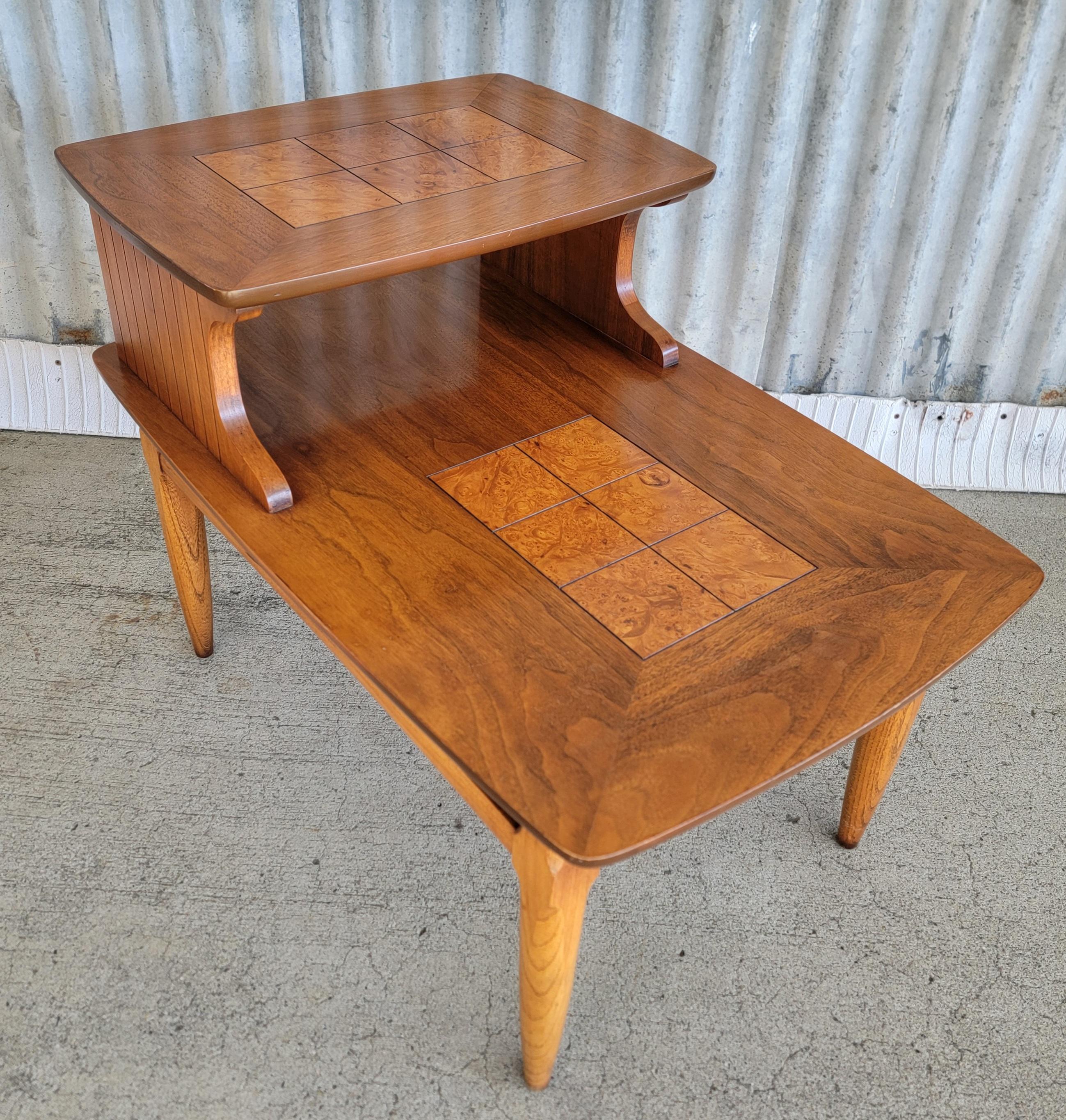 Wood Lane Furniture Altavista Two Tier End Table For Sale