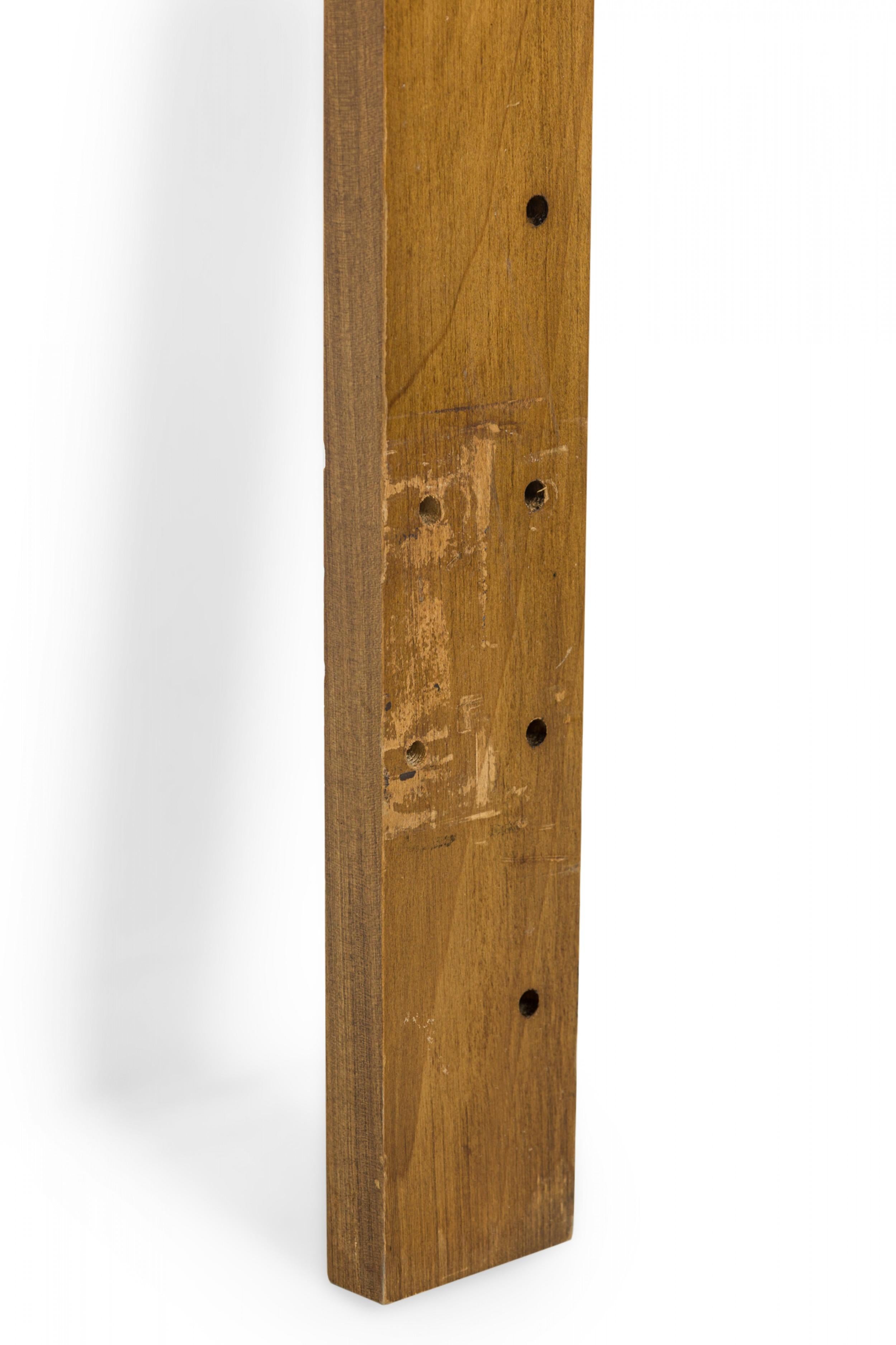 Hand-Crafted Lane Furniture American Mid-Century Cubist Blond Wood Headboard For Sale