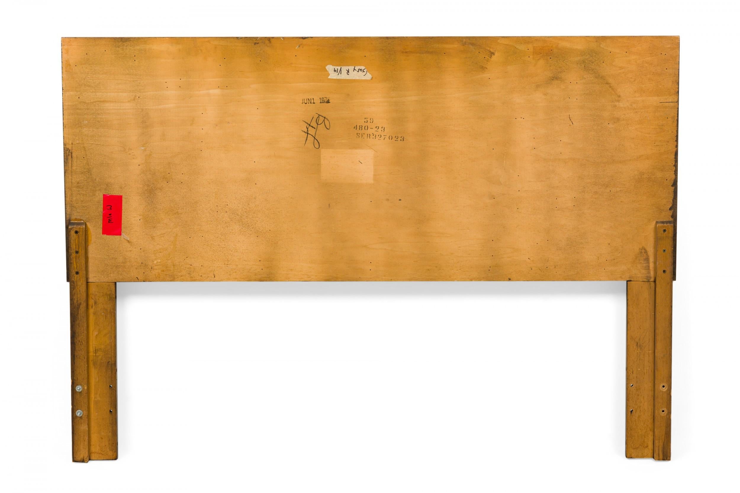 Lane Furniture Cabecero Cubista Americano de Mediados de Siglo de Madera Tamaño Queen Moderno de mediados de siglo