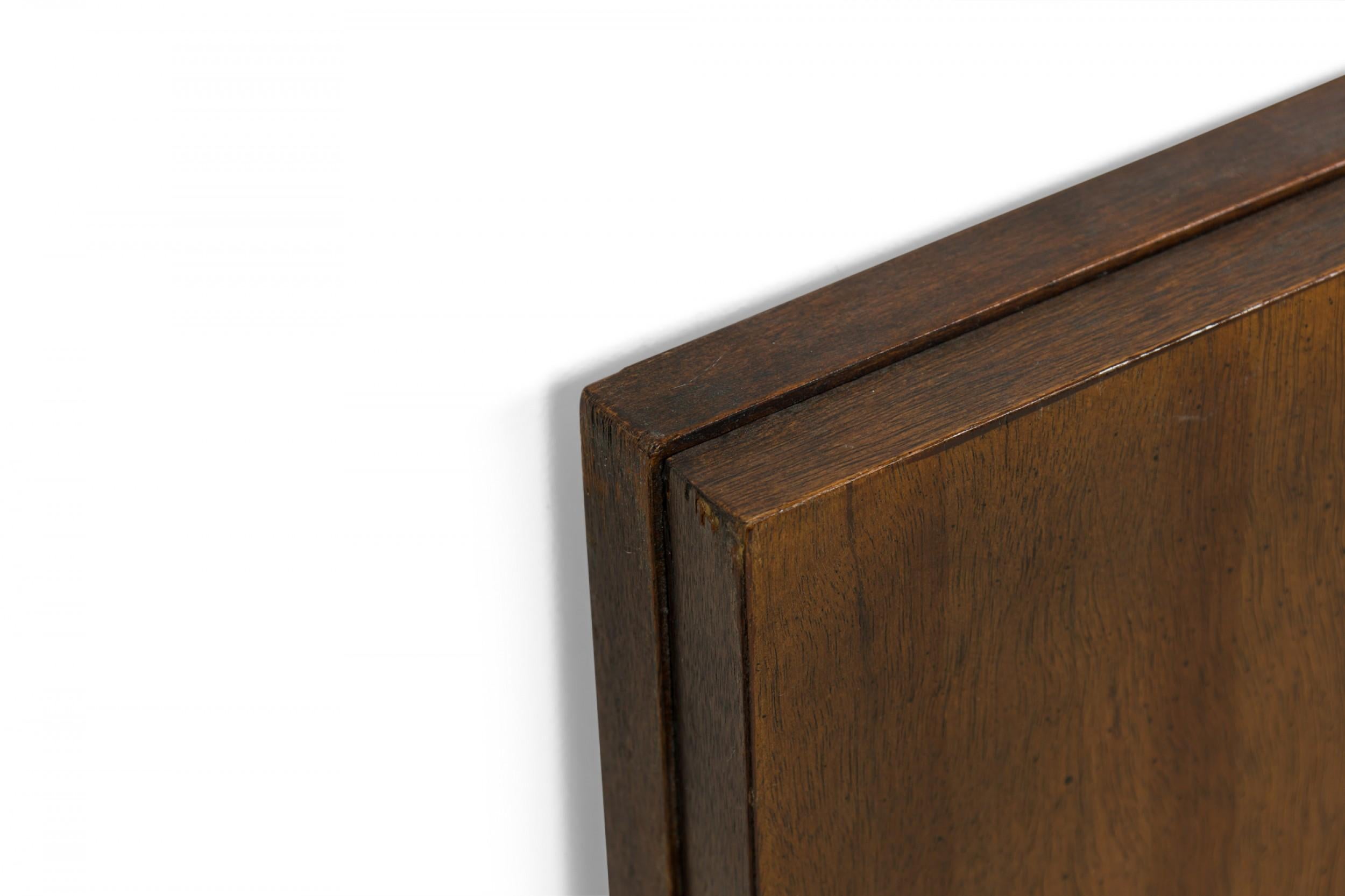 Lane Furniture Cabecero Cubista Americano de Mediados de Siglo de Madera Tamaño Queen Hecho a mano