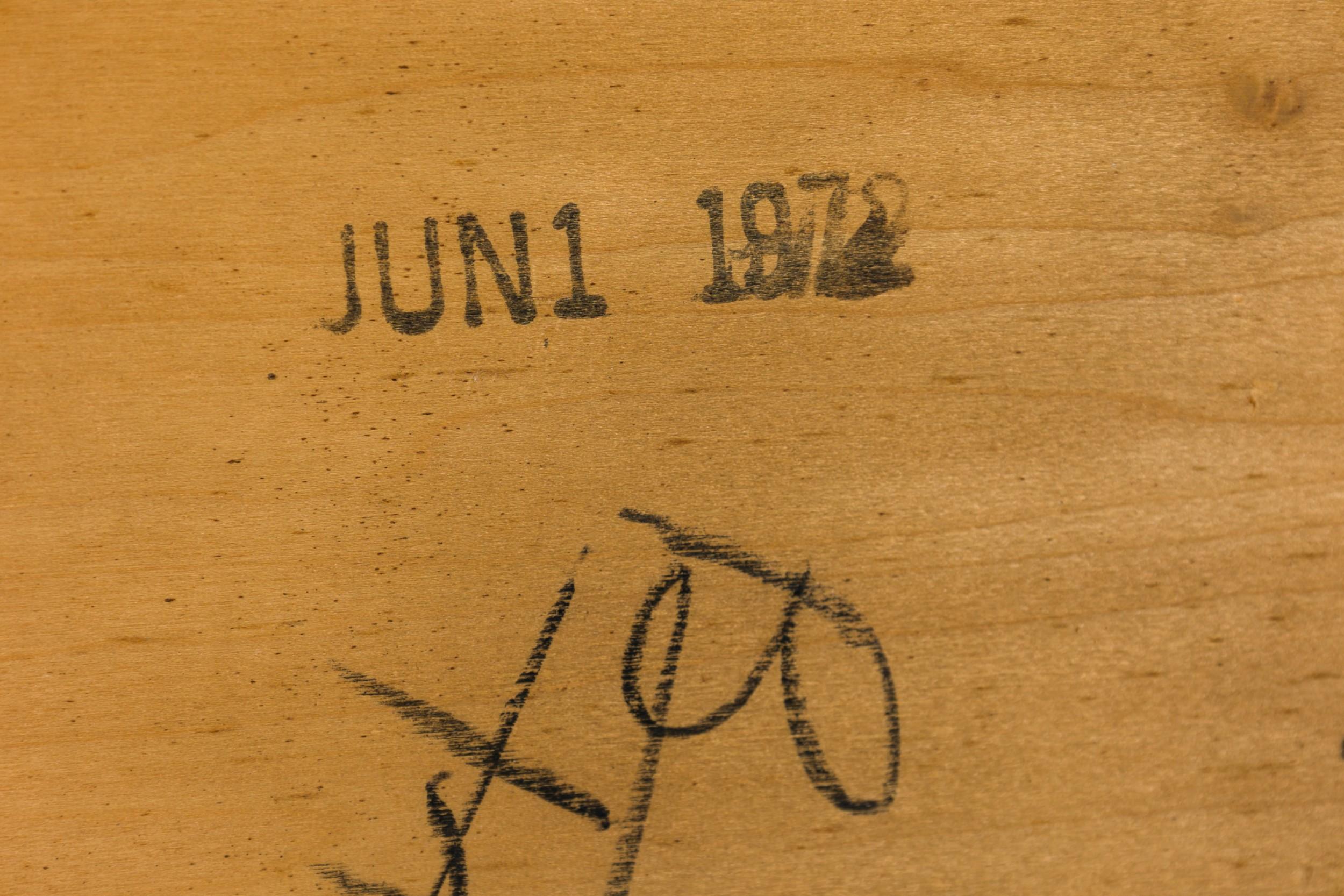 Lane Furniture Cabecero Cubista Americano de Mediados de Siglo de Madera Tamaño Queen en Bueno Estado en Queens, NY