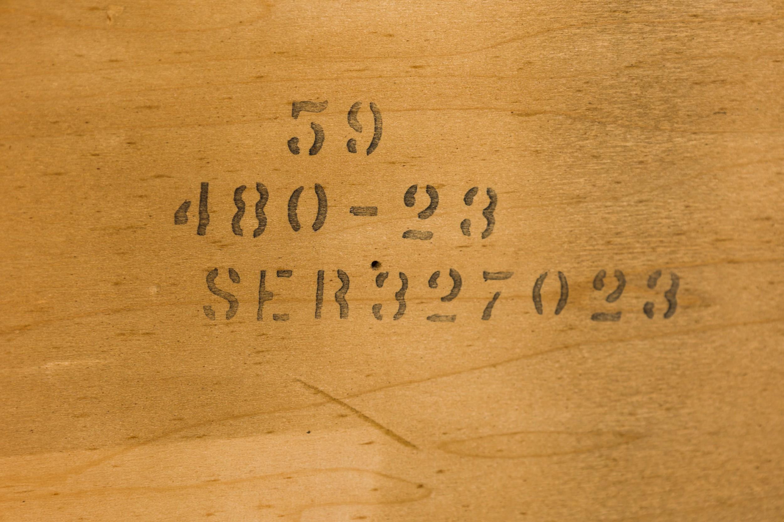 Lane Furniture Cabecero Cubista Americano de Mediados de Siglo de Madera Tamaño Queen 1