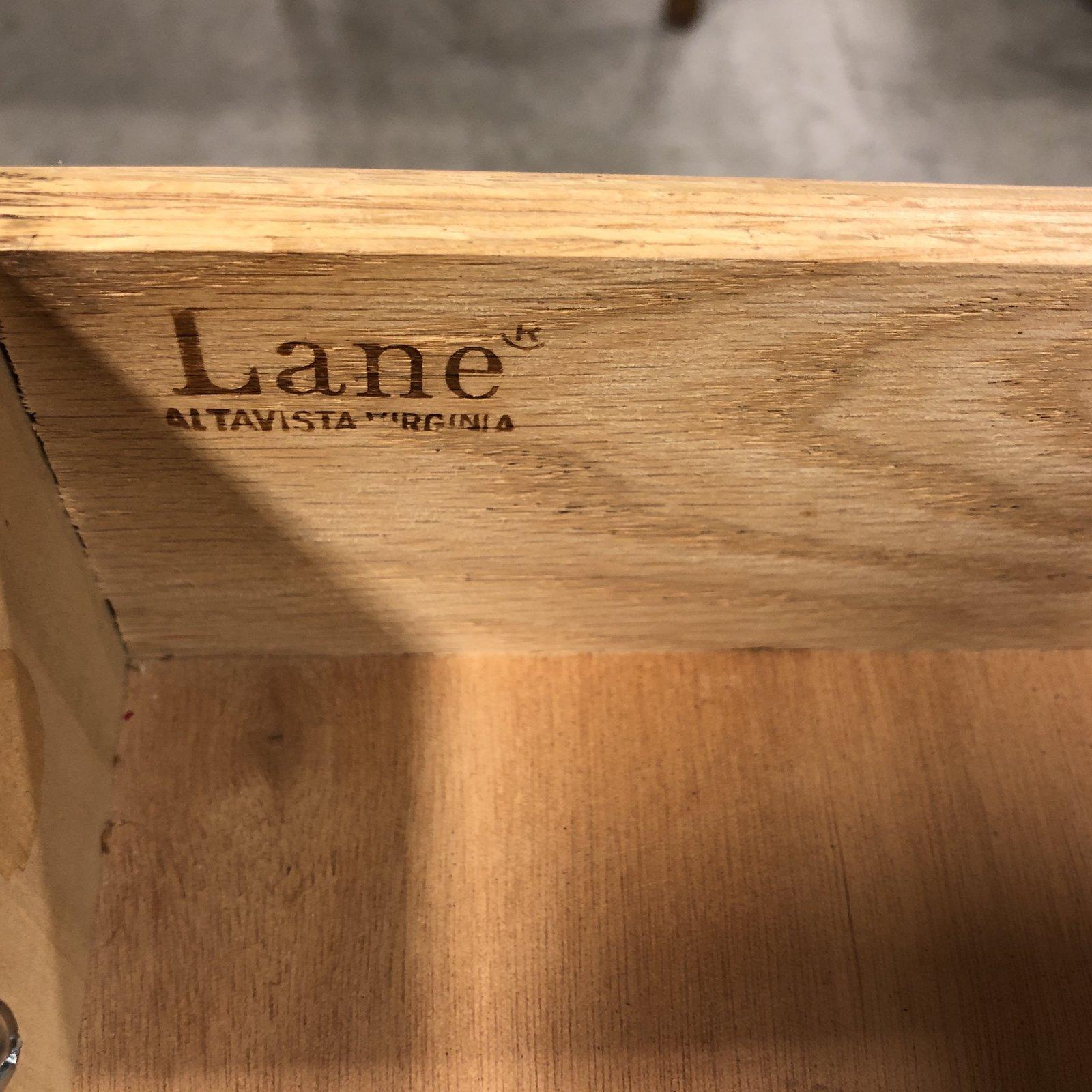 Contemporary Lane Furniture Campaign-Style Console For Sale