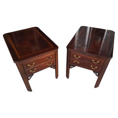 Lane Furniture Chippendale Style End Tables
