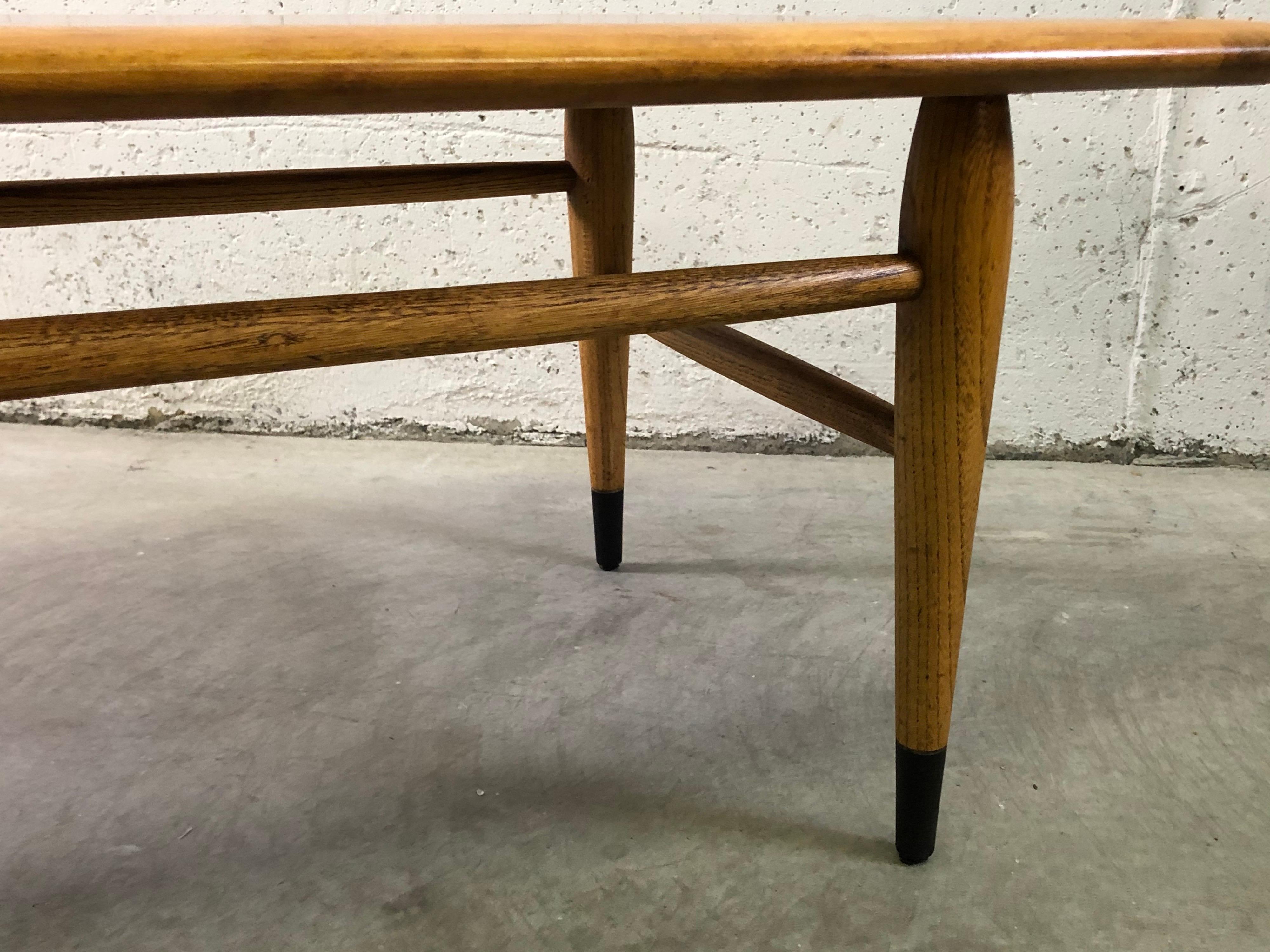 20th Century Lane Furniture Co Dovetail Walnut Coffee Table