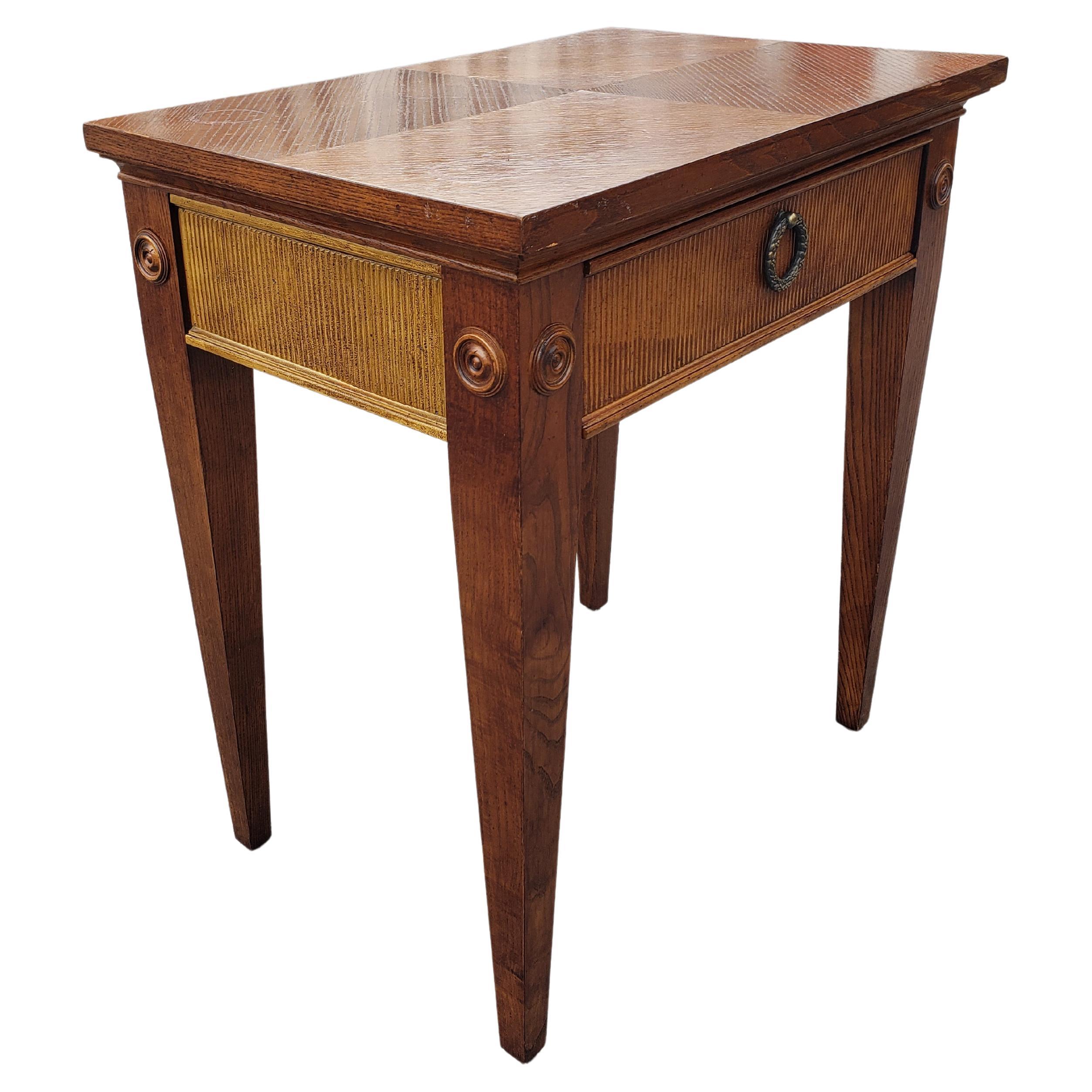 American Lane Furniture Fruitwood One-Drawer Side Table For Sale