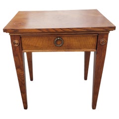 Used Lane Furniture Fruitwood One-Drawer Side Table