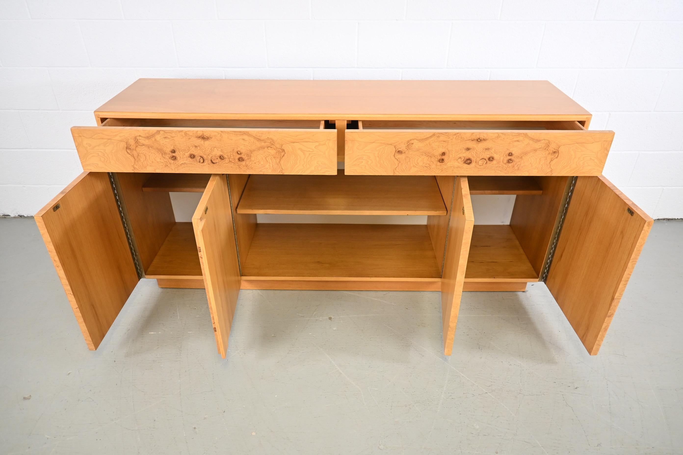 Lane Furniture Mid Century Modern Burl Wood Sideboard Credenza 3