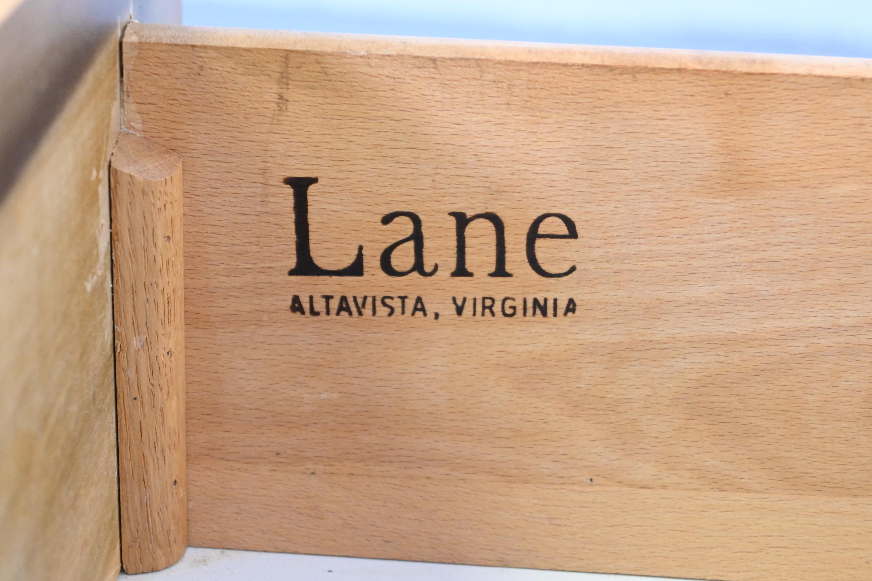 Lane Furniture Mid Century Modern Burl Wood Sideboard Credenza 5