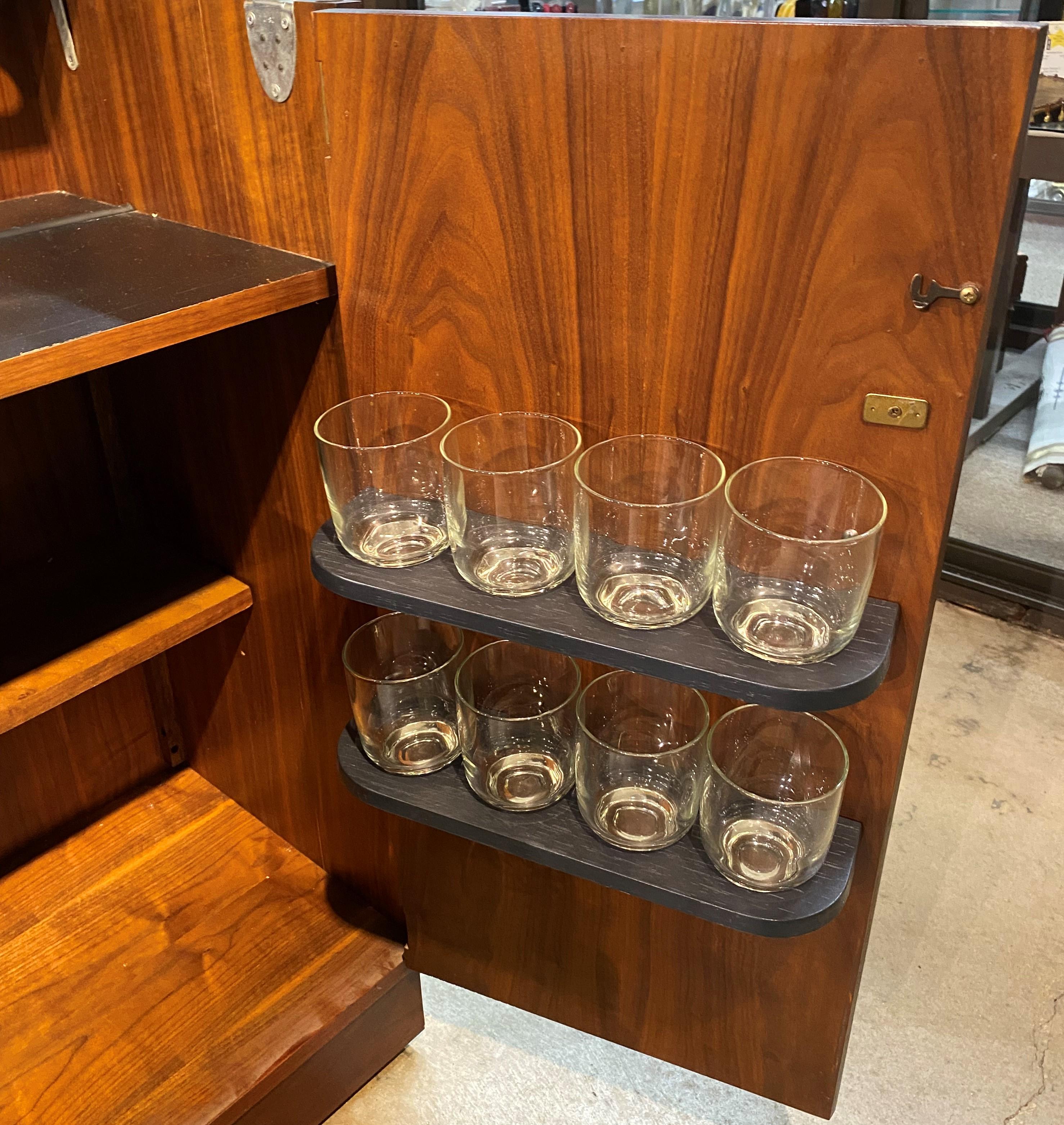 vintage mid century bar cabinet