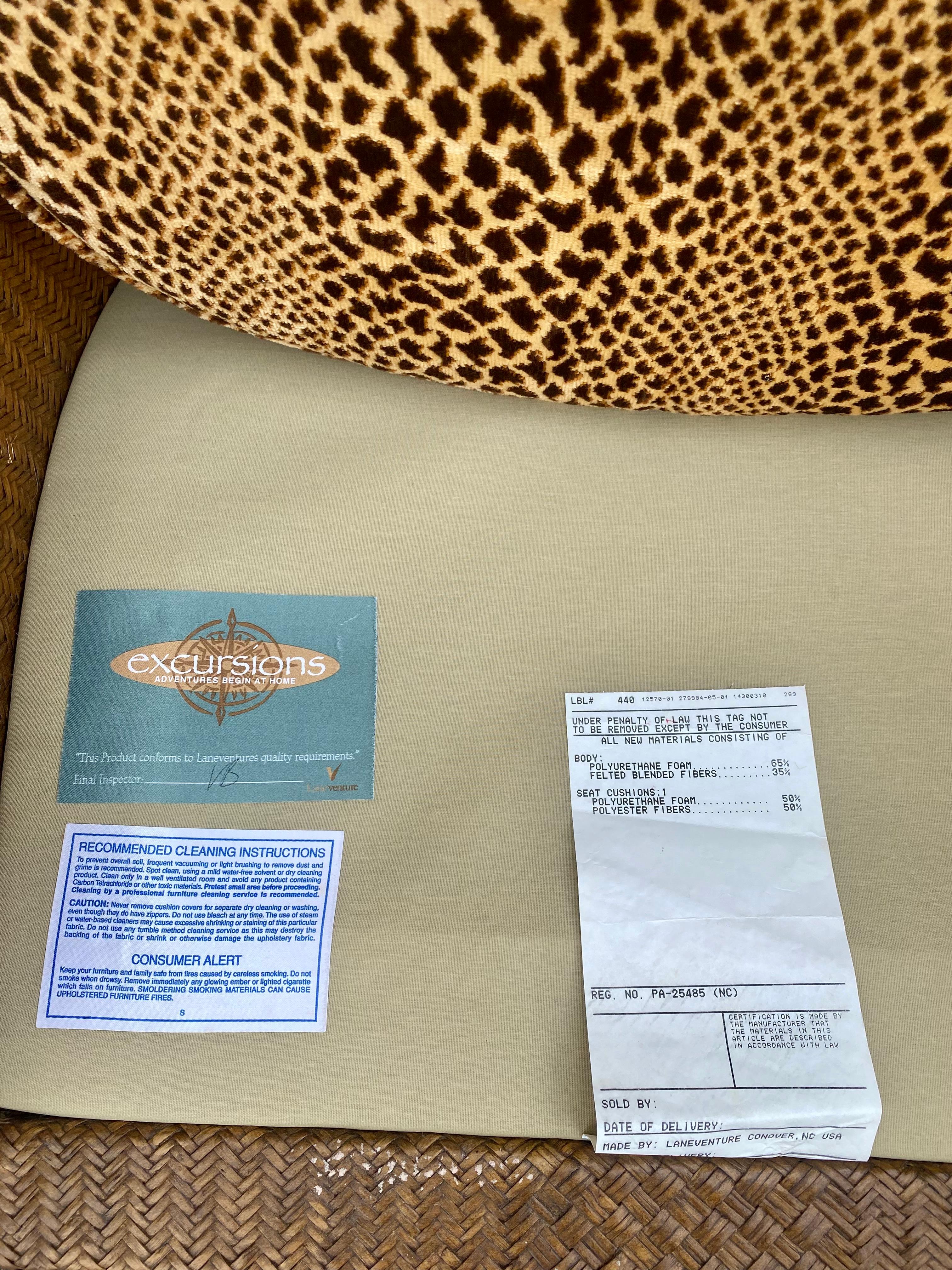 Lane Furniture Sedia Leopard in Wood Wood su rotelle in vendita 6