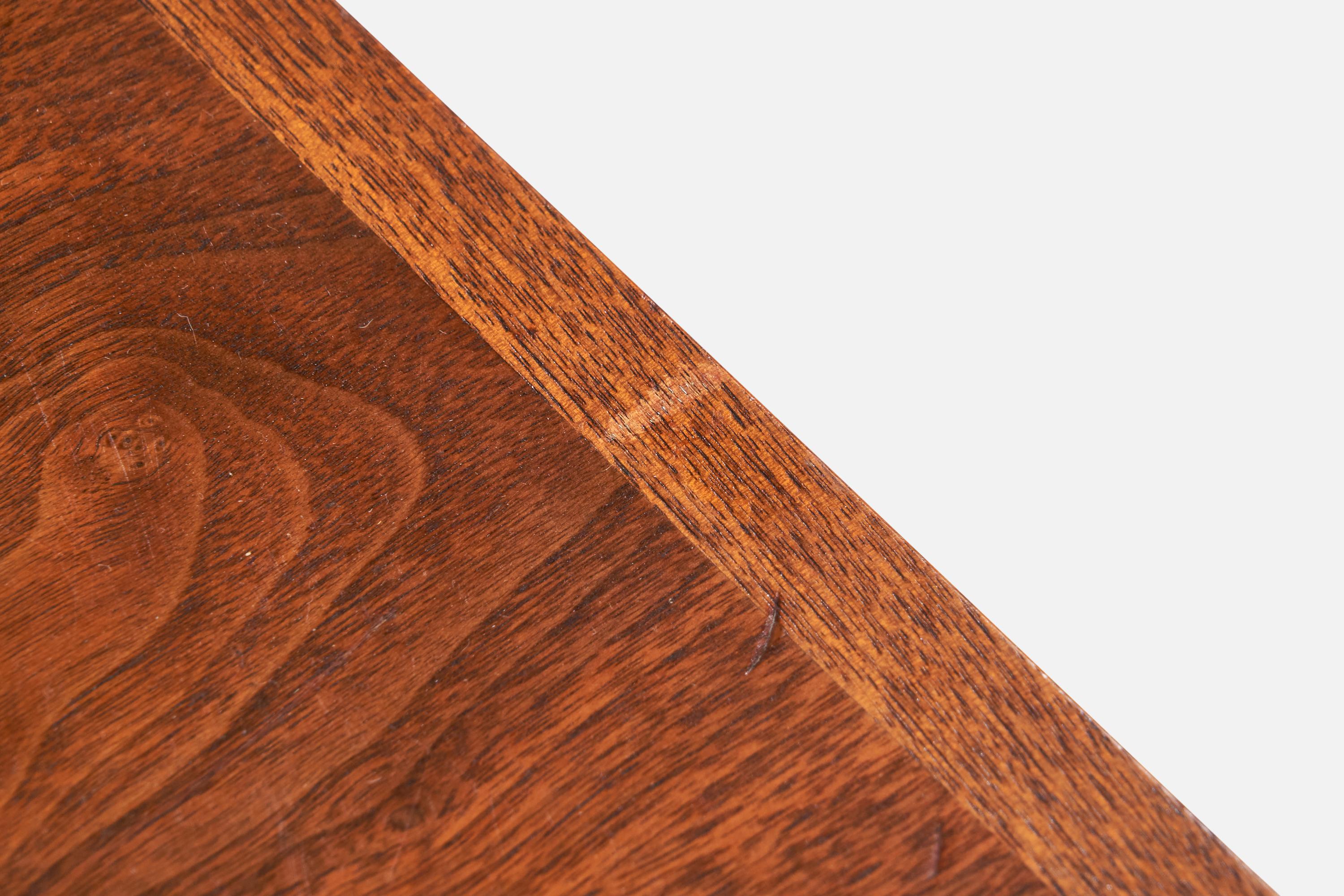Lane Furniture, Side Tables, Oak, Cane, USA, 1970s 6