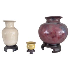 Lane Gordon Thorlaksson Studio Seven canadese Vasi in ceramica con supporto