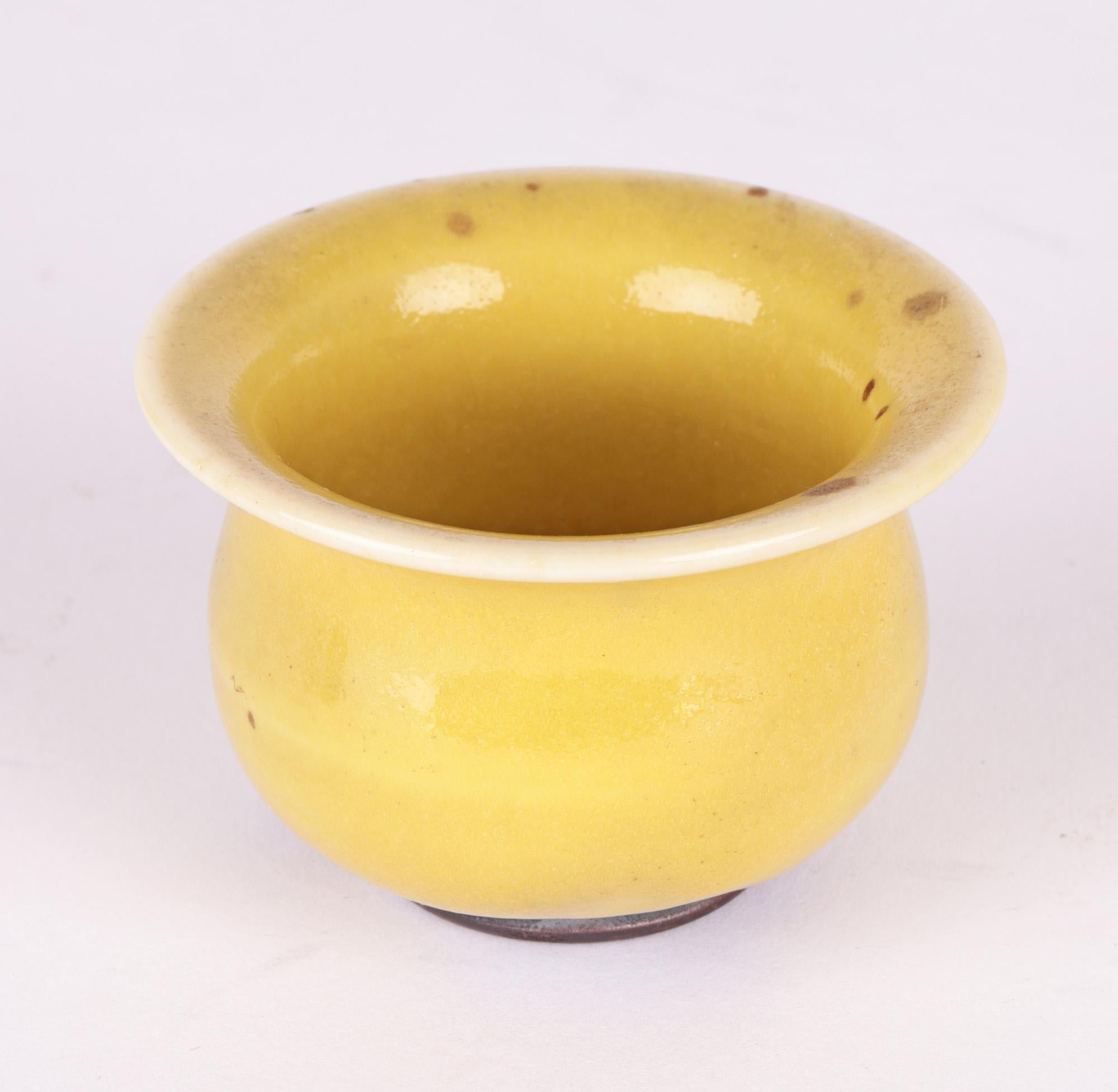 Lane Gordon Thorlaksson Canadian Studio Pottery Bowl with Stand For Sale 6