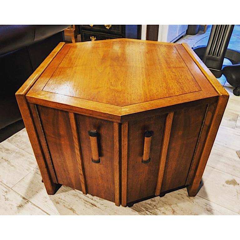 Lane Hexagon Table For Sale at 1stDibs lane hexagon end table