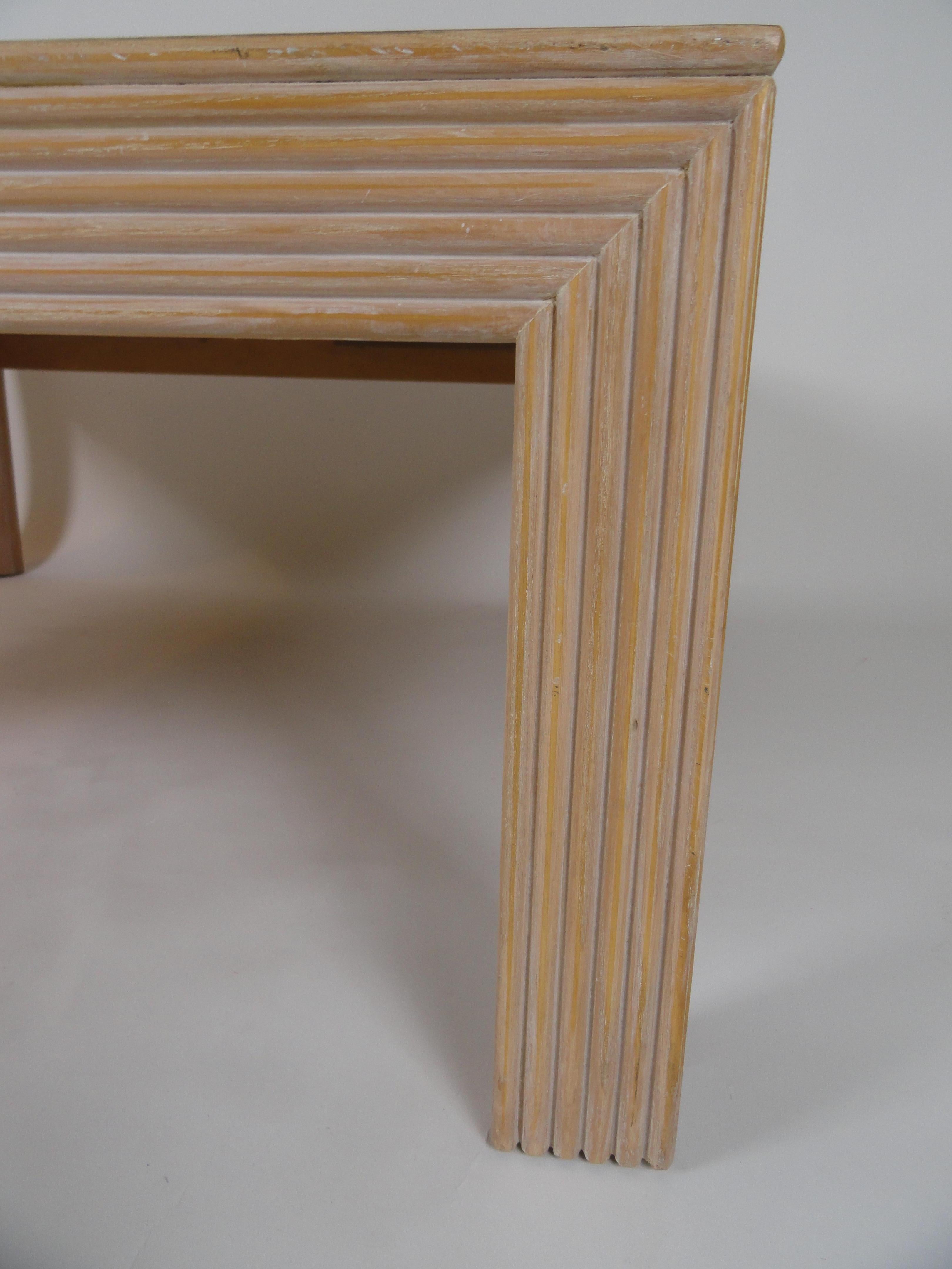 Lane Inlaid Wood Coffee Table In Good Condition For Sale In West Palm Beach, FL