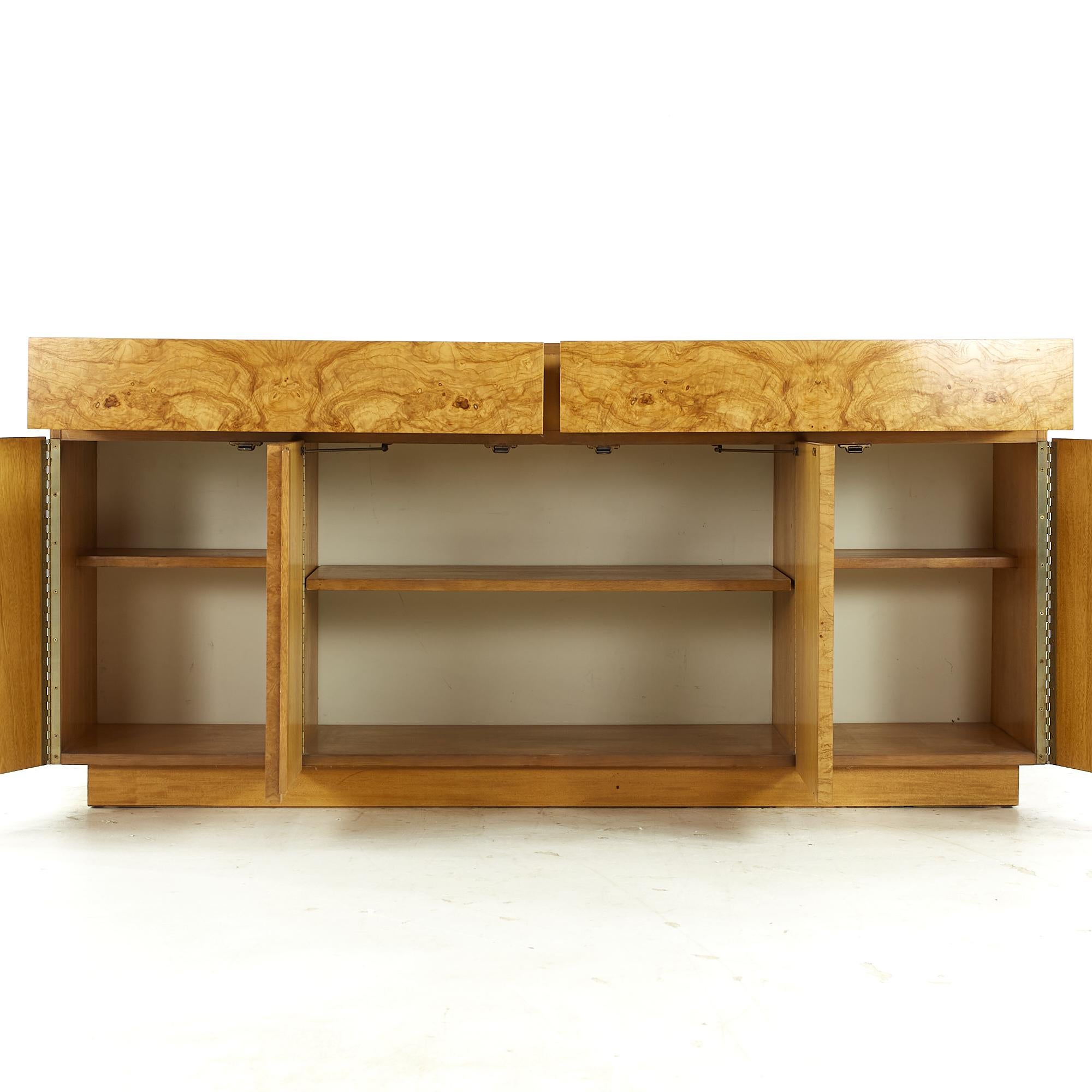 Lane Midcentury Burlwood Credenza For Sale 4