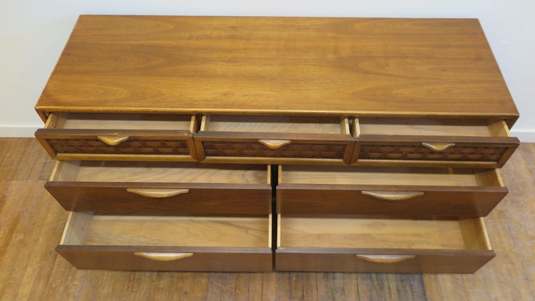 Walnut Lane Mid-Century Modern Dresser 
