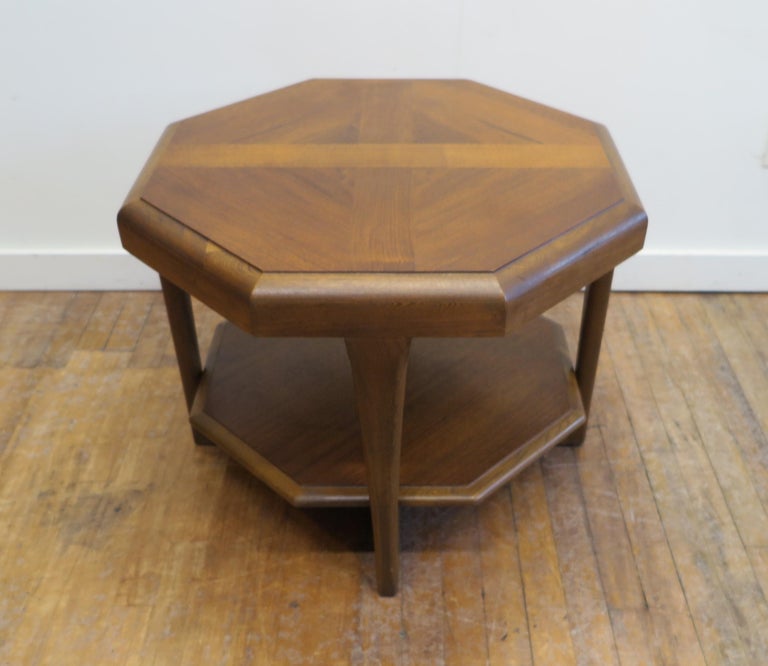 Lane MidCentury Modern Hexagon Side Table at 1stDibs