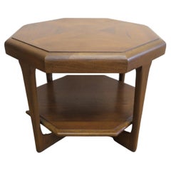 Lane Mid-Century Modern Hexagon Side Table