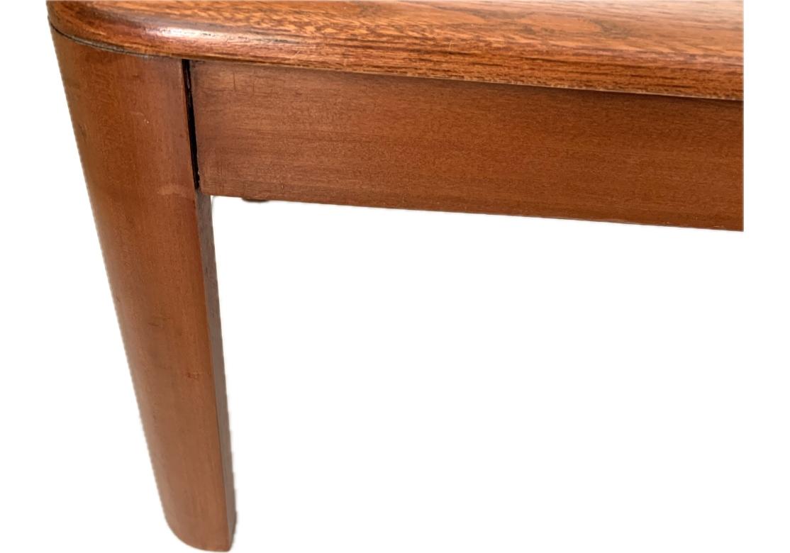 Lane Mid Century Modern Walnut Cross Banded Cocktail Table With Inlaid Dots For Sale 7