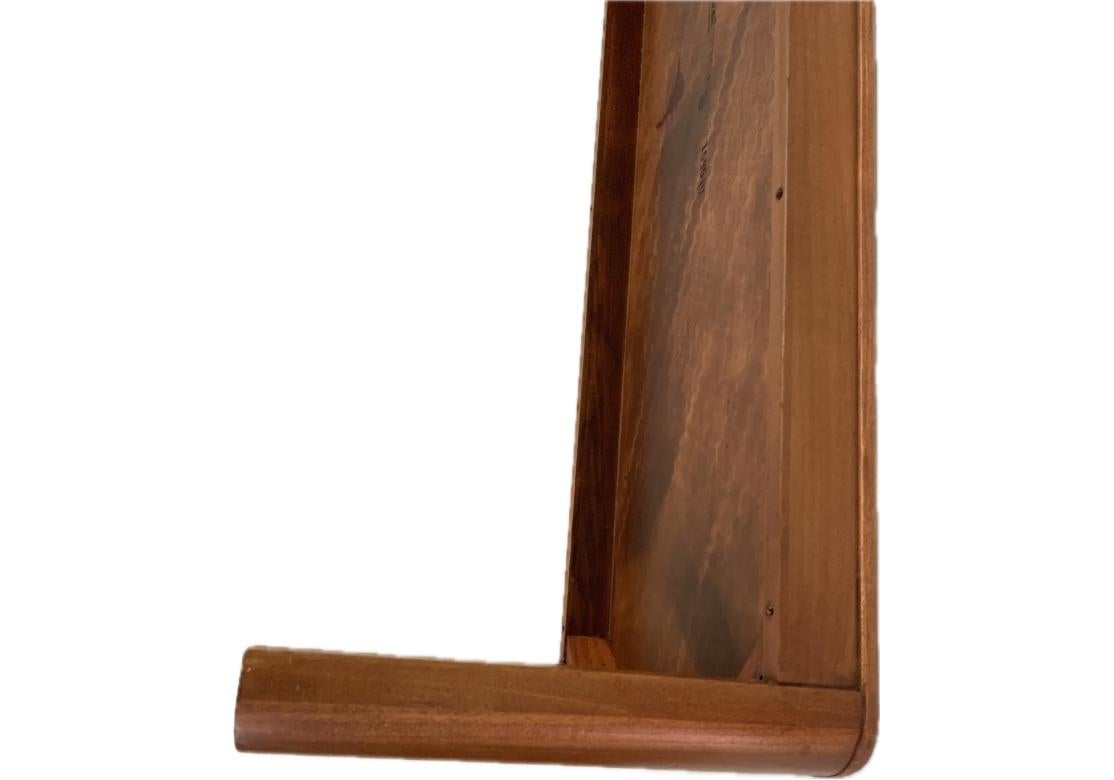 20th Century Lane Mid Century Modern Walnut Cross Banded Cocktail Table With Inlaid Dots For Sale