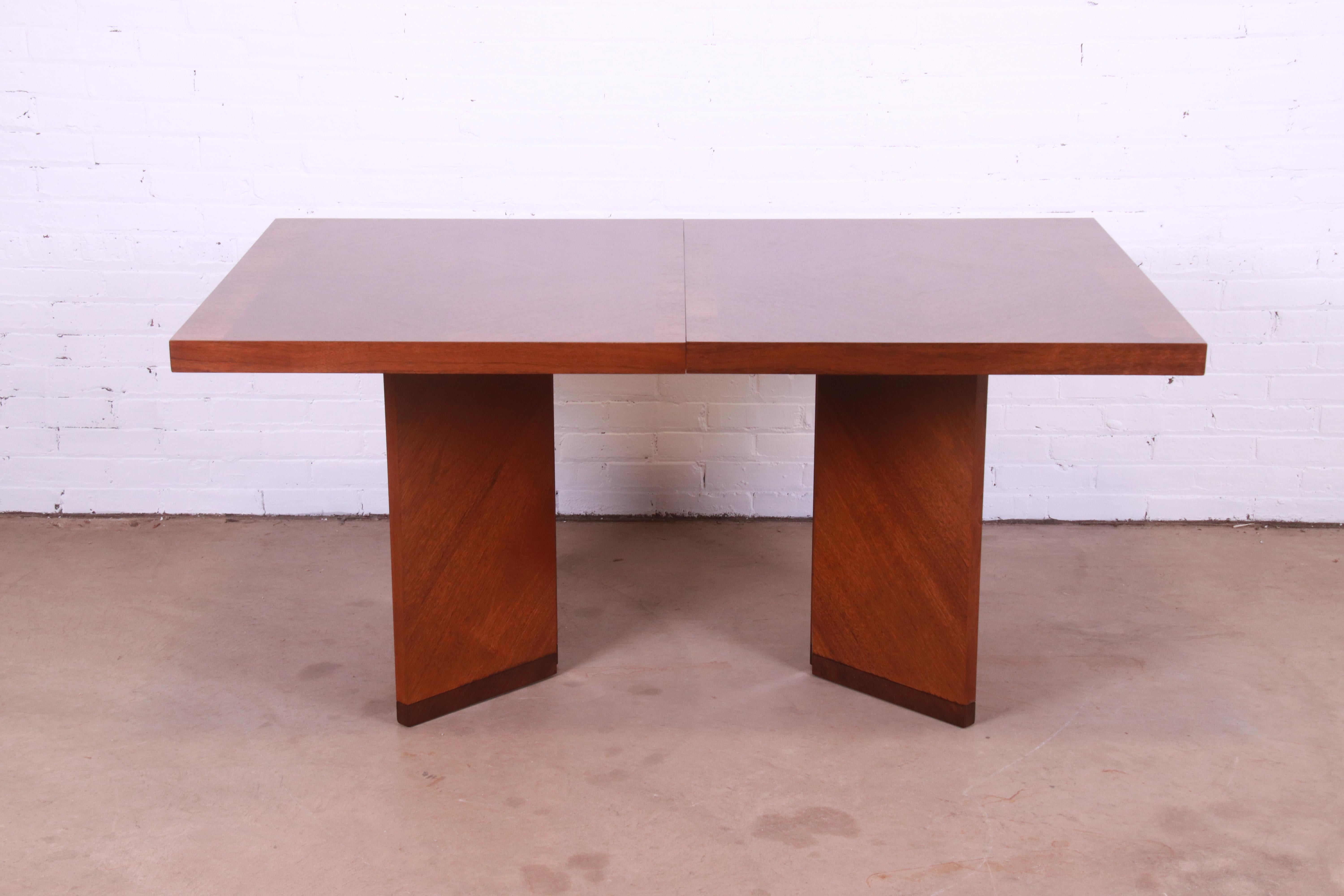 modern double pedestal dining table
