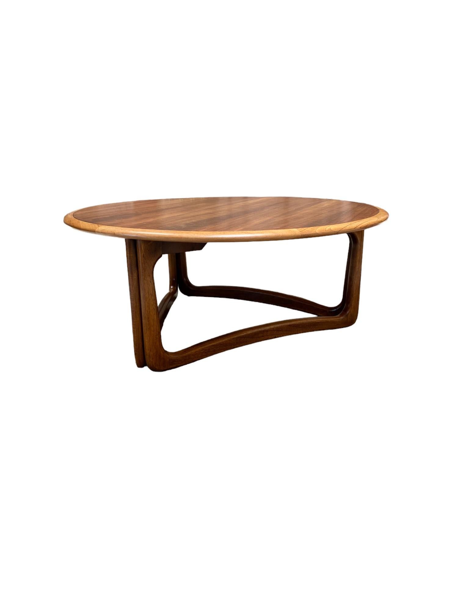 lane coffee table round