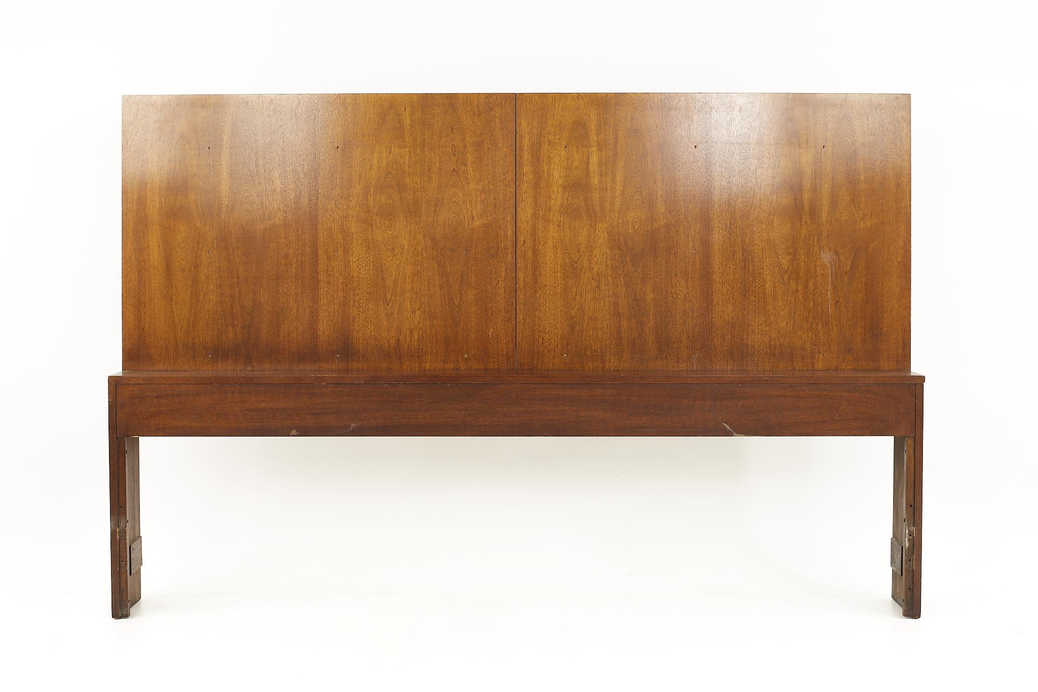 Lane mid-century walnut king headboard

The headboard measures: 80 wide x 8 deep x 52 inches high

All pieces of furniture can be had in what we call restored vintage condition. That means the piece is restored upon purchase so it’s free of