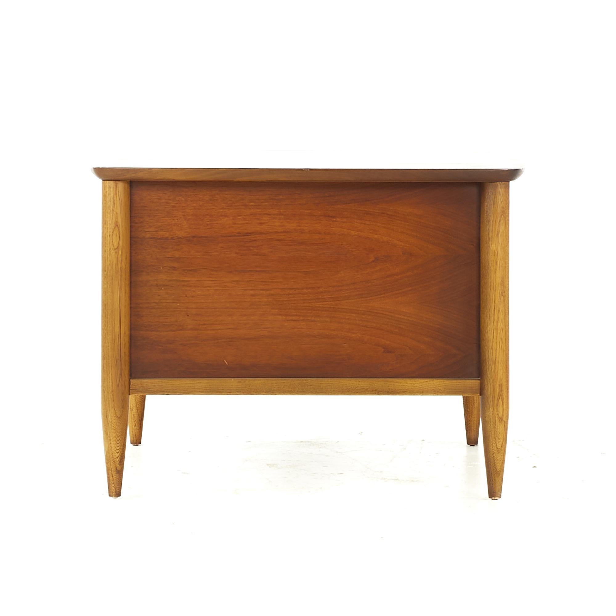 American Lane Midcentury Walnut Side End Table For Sale