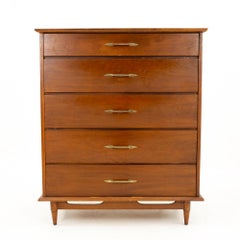 Lane Mid Century 5-Drawer Highboy Dresser