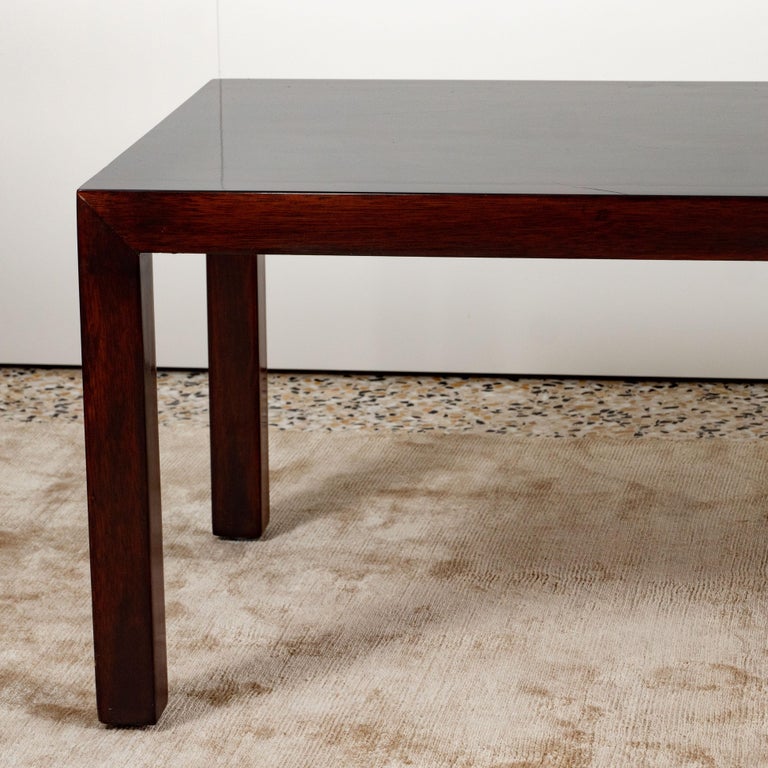 Lane Midcentury Dark Mahogany Coffee Table For Sale at 1stDibs