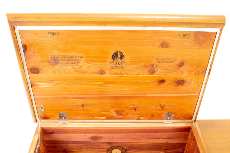 Lane Mid Century Lowboy Dresser with Built in Cedar Chest at 1stDibs