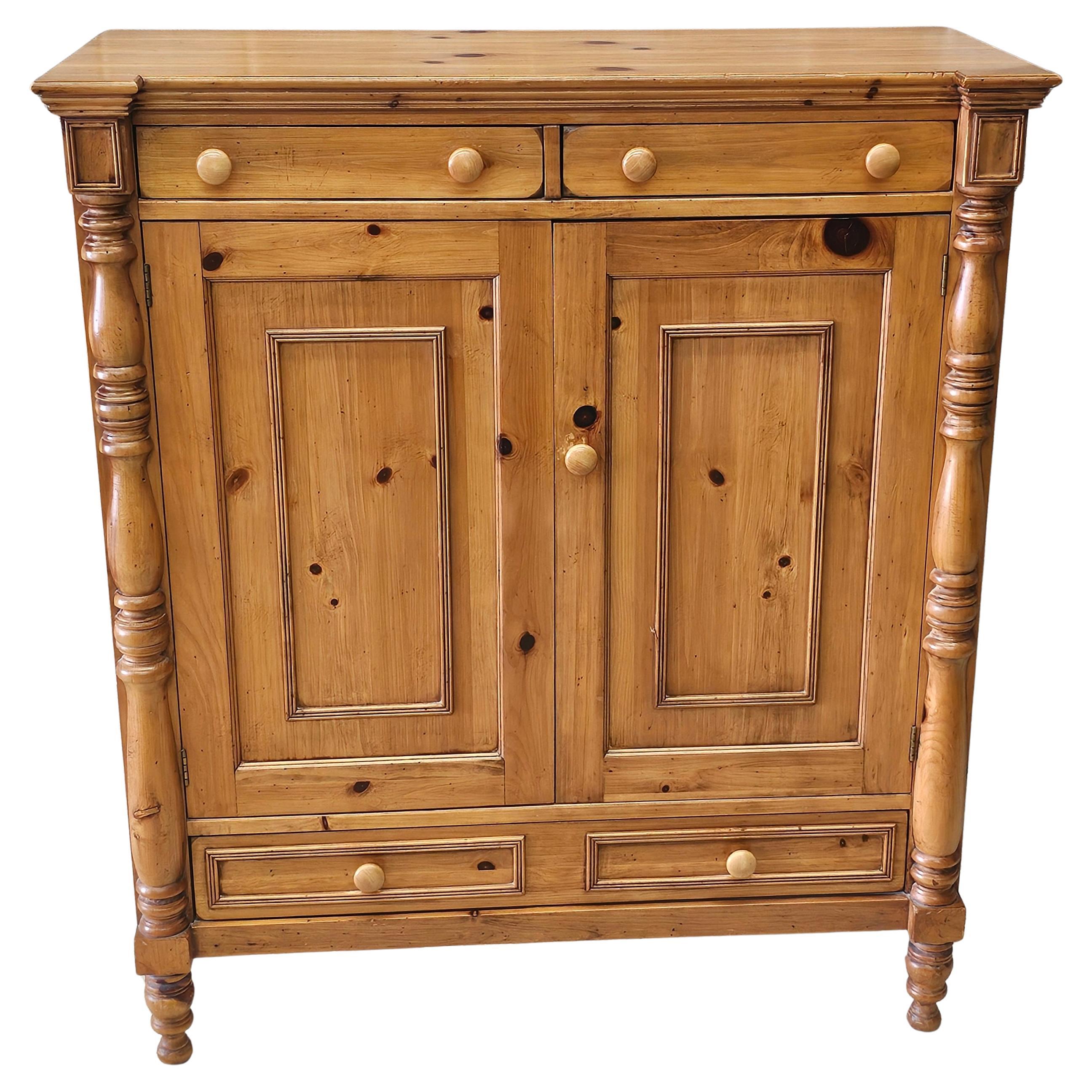 Lane Furniture Museum of American Folk Art, Authentic Reproduction Pine Cabinet Armoire. Measures 47
