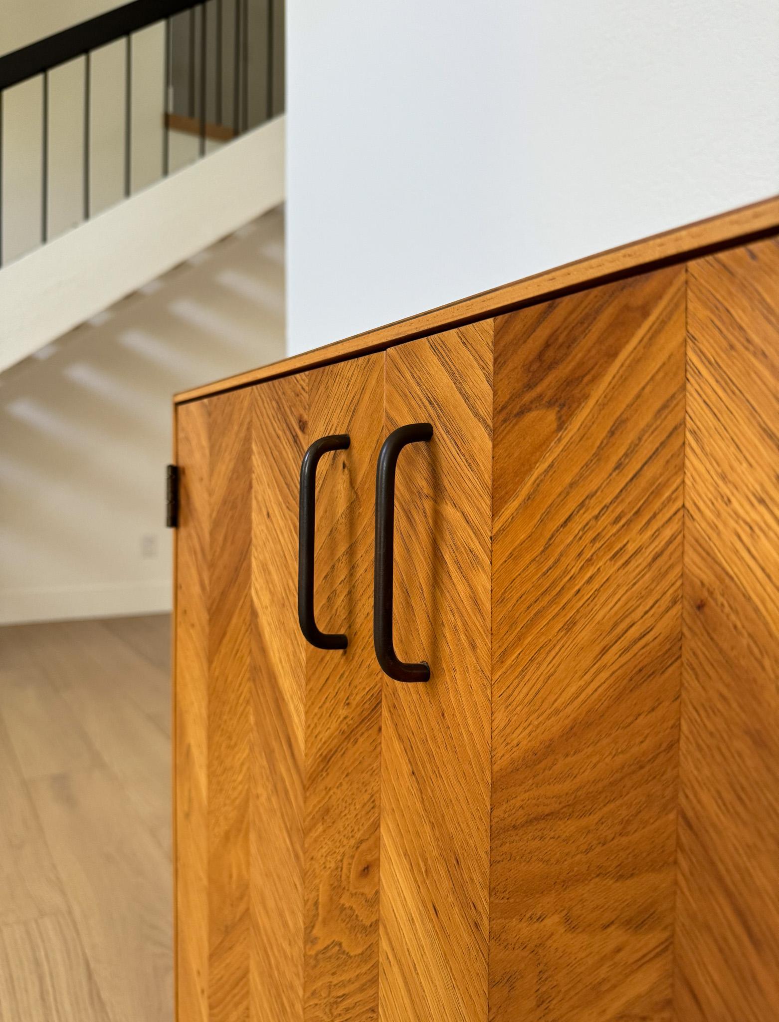 Lane Oak Chevron Dresser / Credenza, United States, c.1970 4