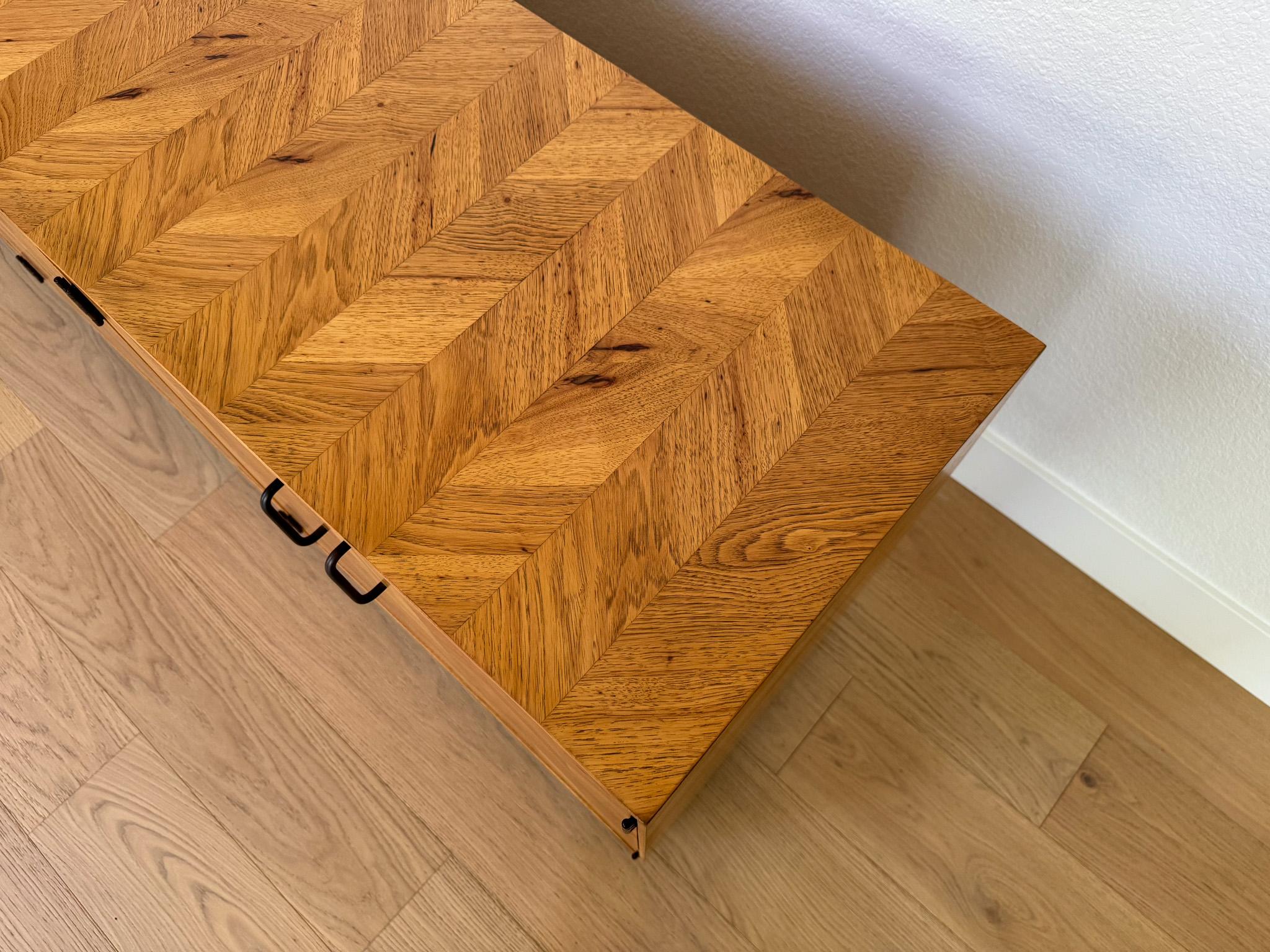 Lane Oak Chevron Dresser / Credenza, United States, c.1970 10