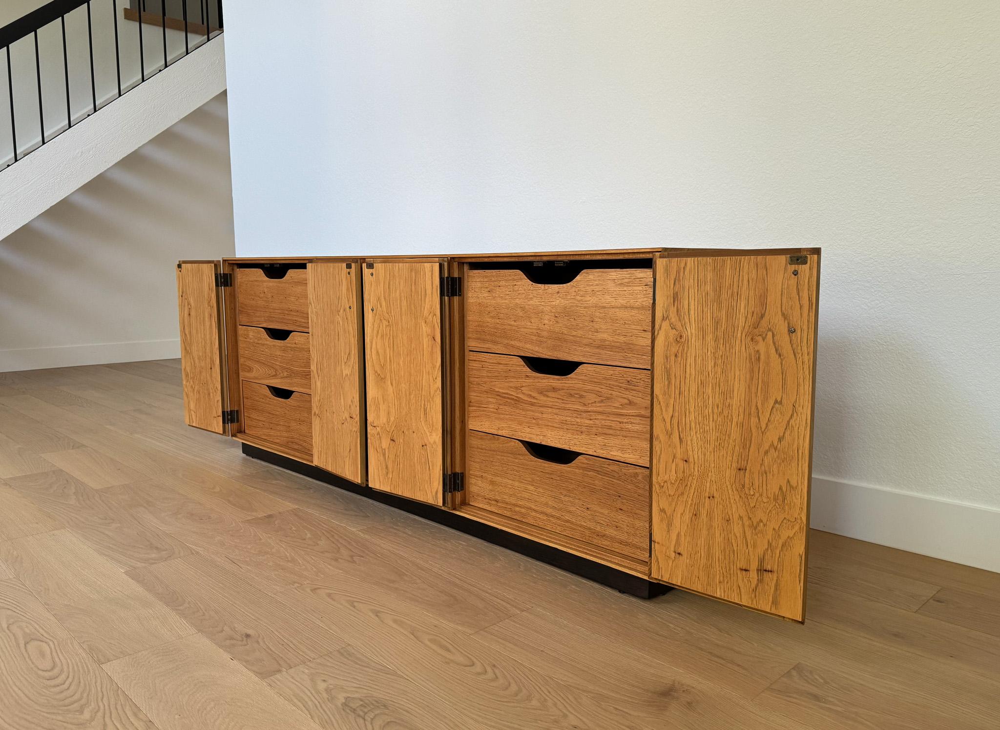 Lane Oak Chevron Dresser / Credenza, United States, c.1970 11
