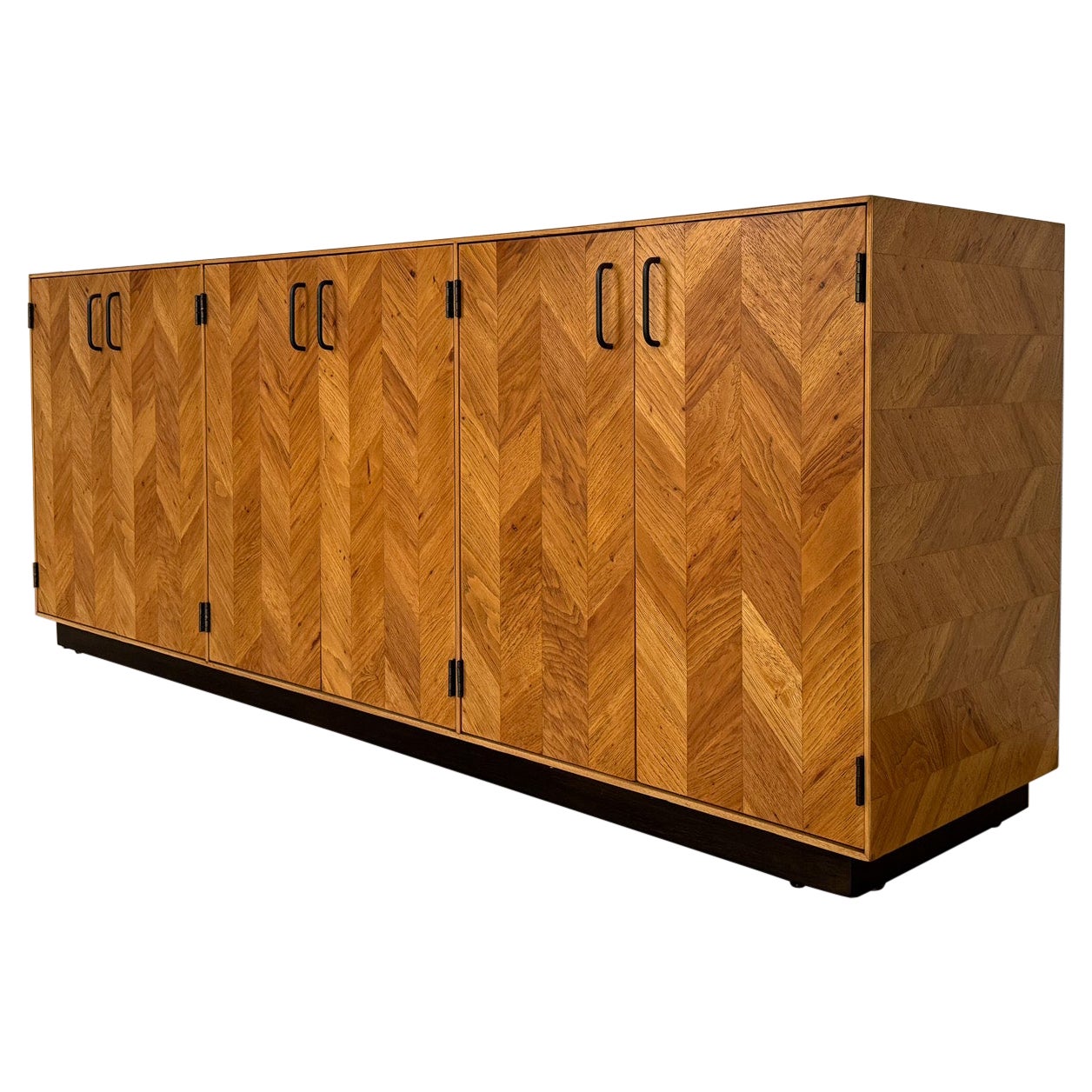 Lane Oak Chevron Dresser / Credenza, United States, c.1970