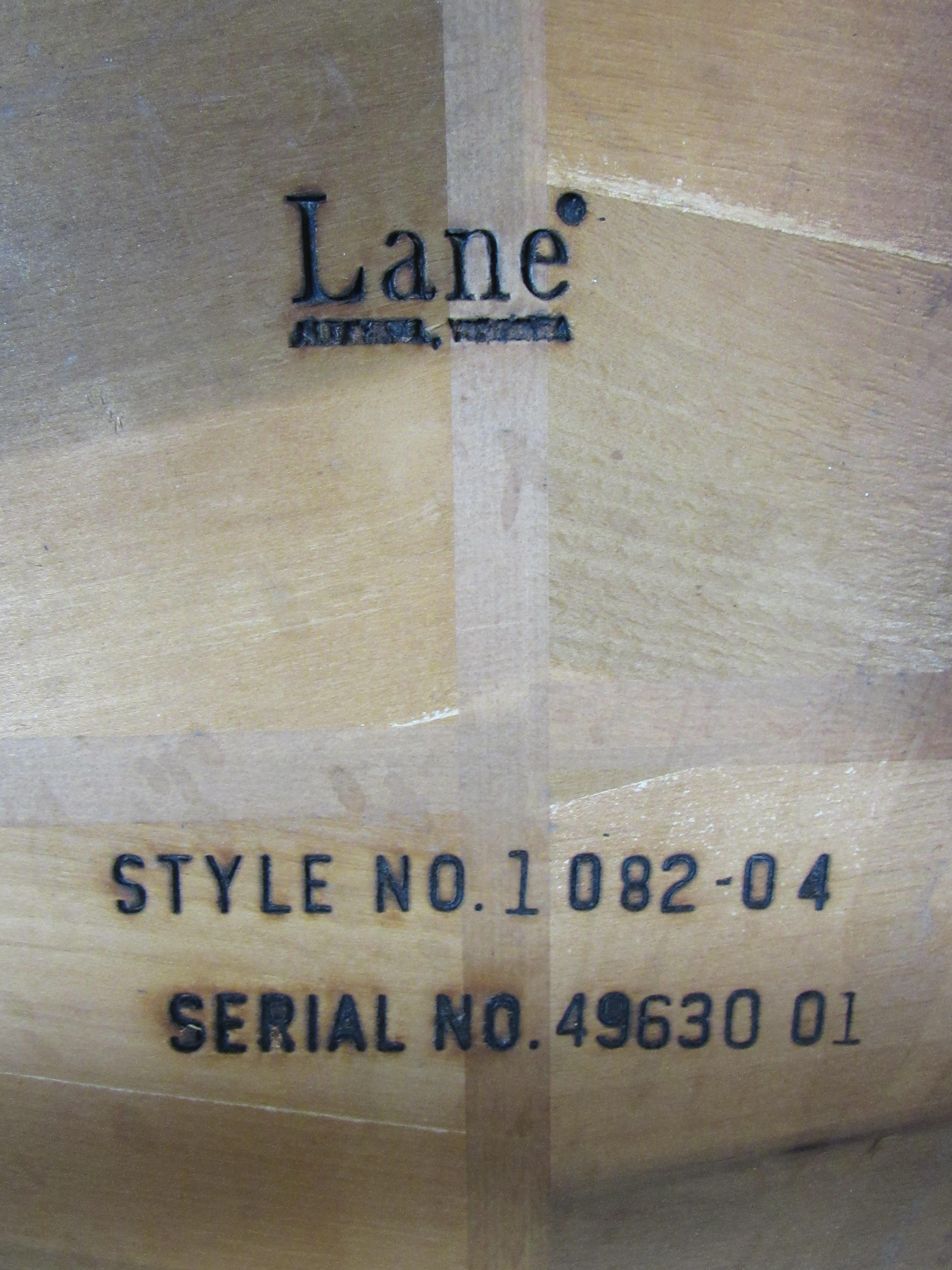 Lane Octagonal Walnut & Oak Table For Sale 5